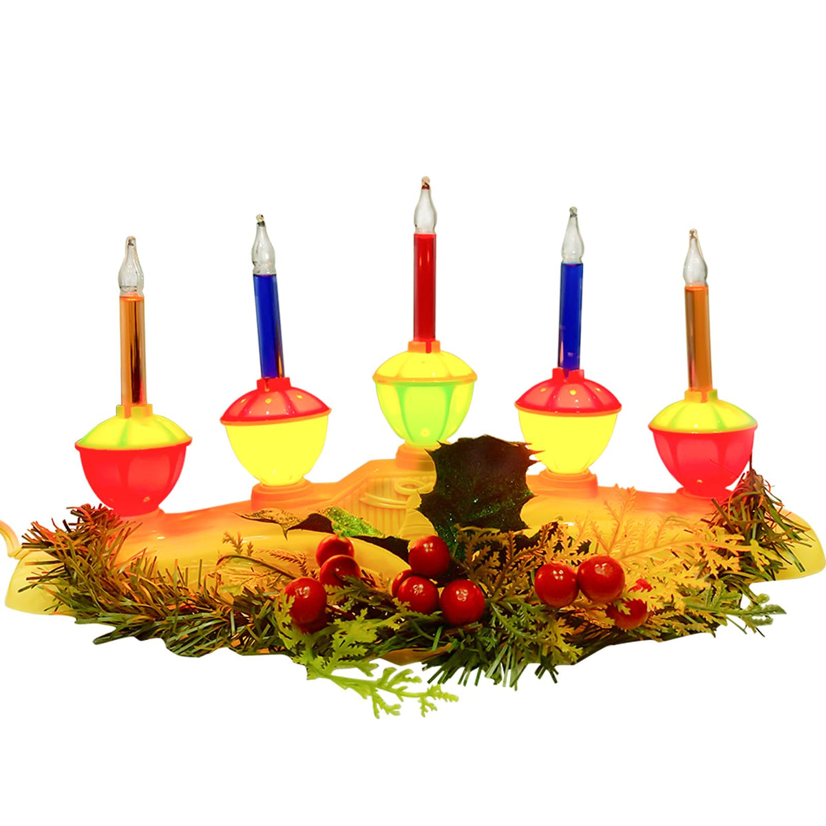 Sunsgne 5 Light Christmas Bubble Candle Lamps, Christmas Electric Window Candles With 6 Bubble Lights(1 Spare), Christmas Bubble