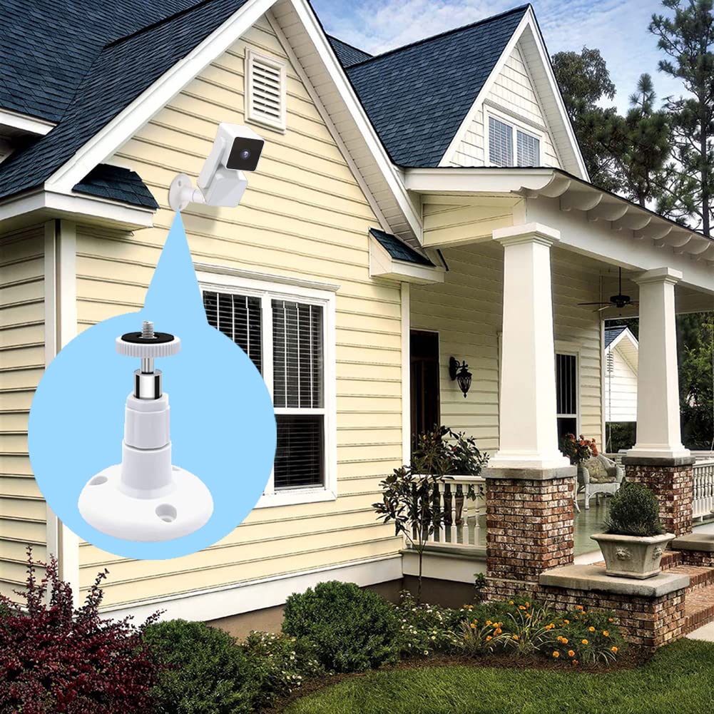 Wall Mount For Wyze Cam Pan V3 And Wyze Cam V4 And V3, 2 Pack 360 Degree Swivel Adjustable Bracket For Wyze Camera System (Wyze Camera Is Not Included)