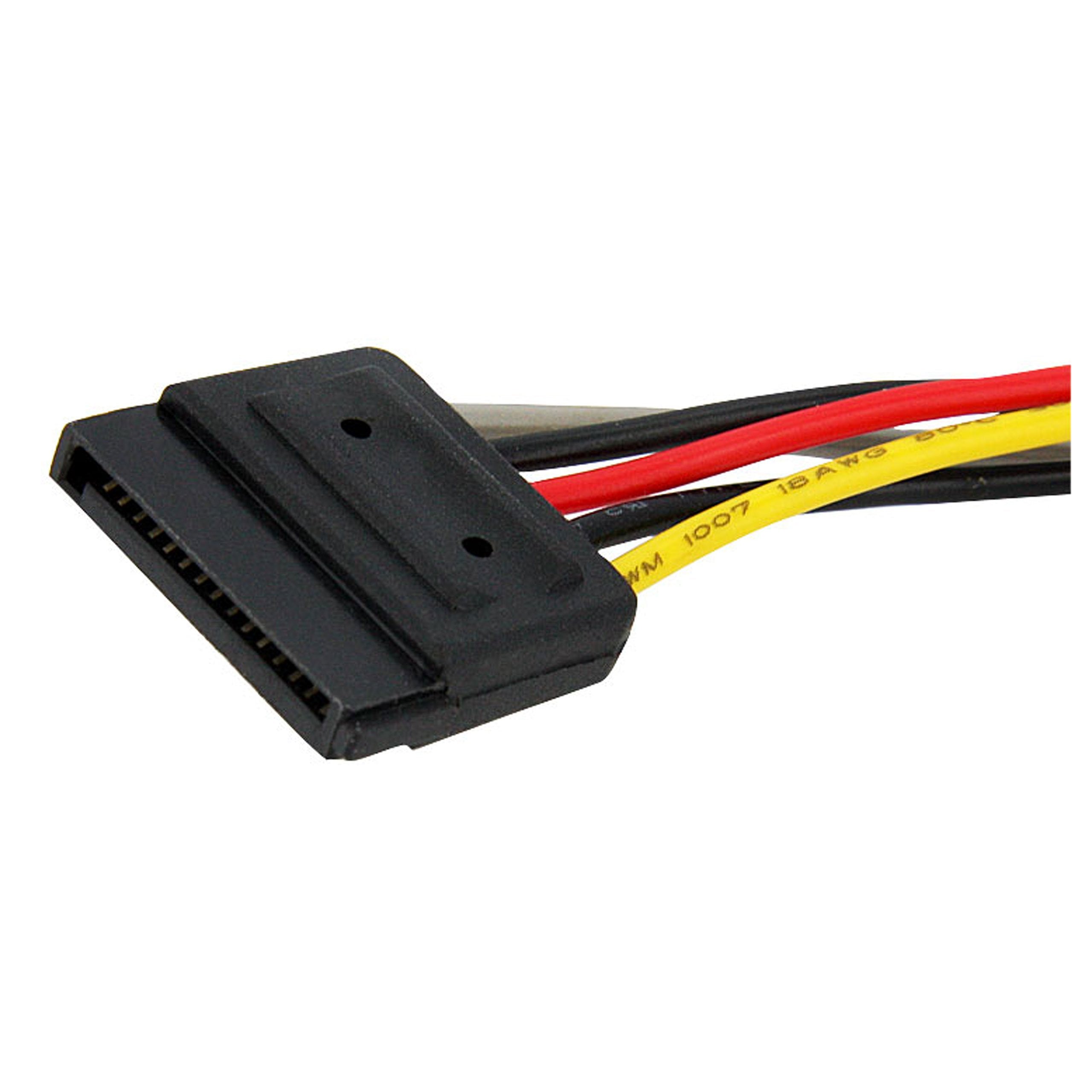 Startech.Com 6In Sata Power Y Splitter Cable Adapter   M/F   Power Splitter   Sata Power (M) To Sata Power (F)   6 In   Pyo2Sata