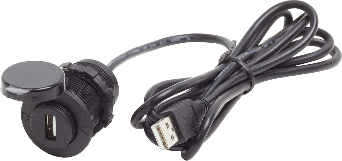 Blue Sea Systems 1044 Usb 2.0 Port W/Ext Cable 12Vdc, Blue