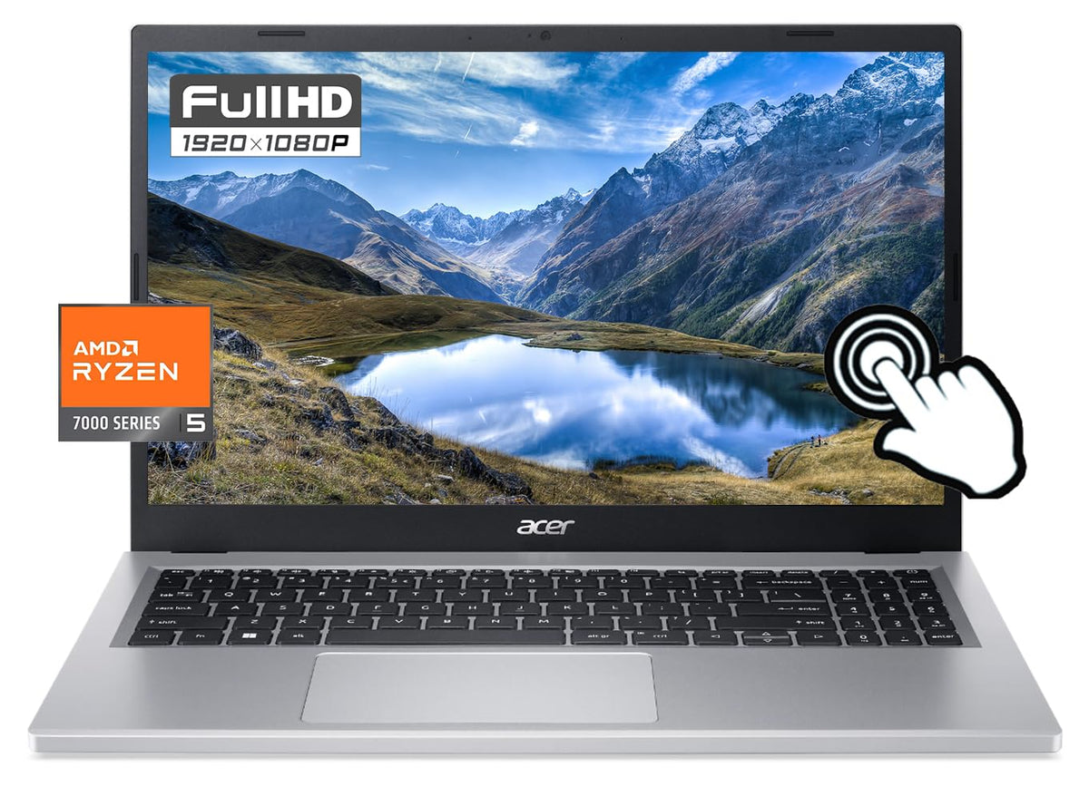 Acer Aspire 3 Touchscreen 15.6'' Fhd Laptop 2023 Newest, Amd Ryzen 5 7520U Quad Core Processor, 16Gb Lpddr5 512Gb Ssd, Wifi 6, B