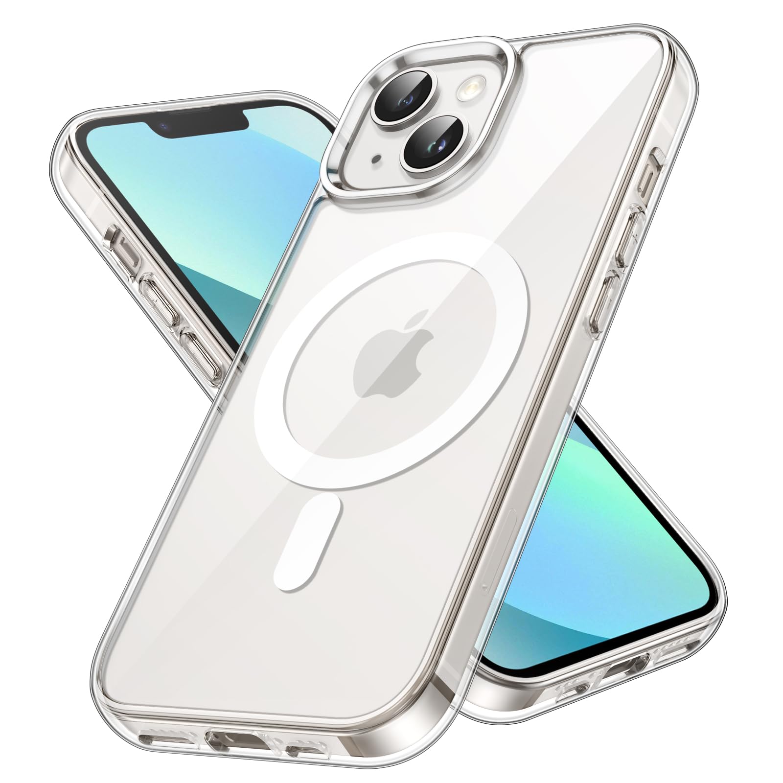 JETech Magnetic Case for iPhone 13 mini 5.4-Inch Compatible with MagSafe Wireless Charging, Shockproof Phone Bumper Cover, Anti-