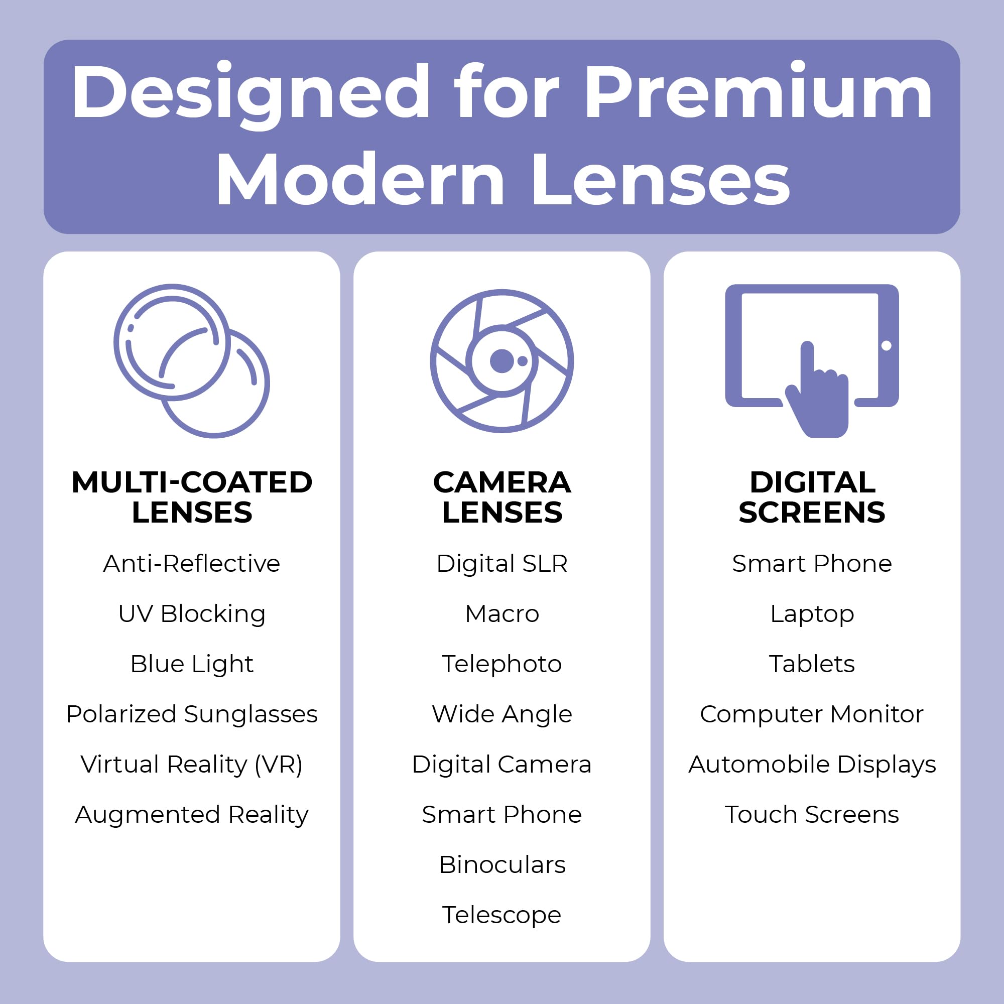 Jestik Microfiber Cleaning Cloth   Japanese Lens Wipes for Eyeglasses, Camera Lenses, Screens & More   Versatile Glasses Cleaner Cloths, Lint Free, Washable (Black/Purple   Pack of 6)