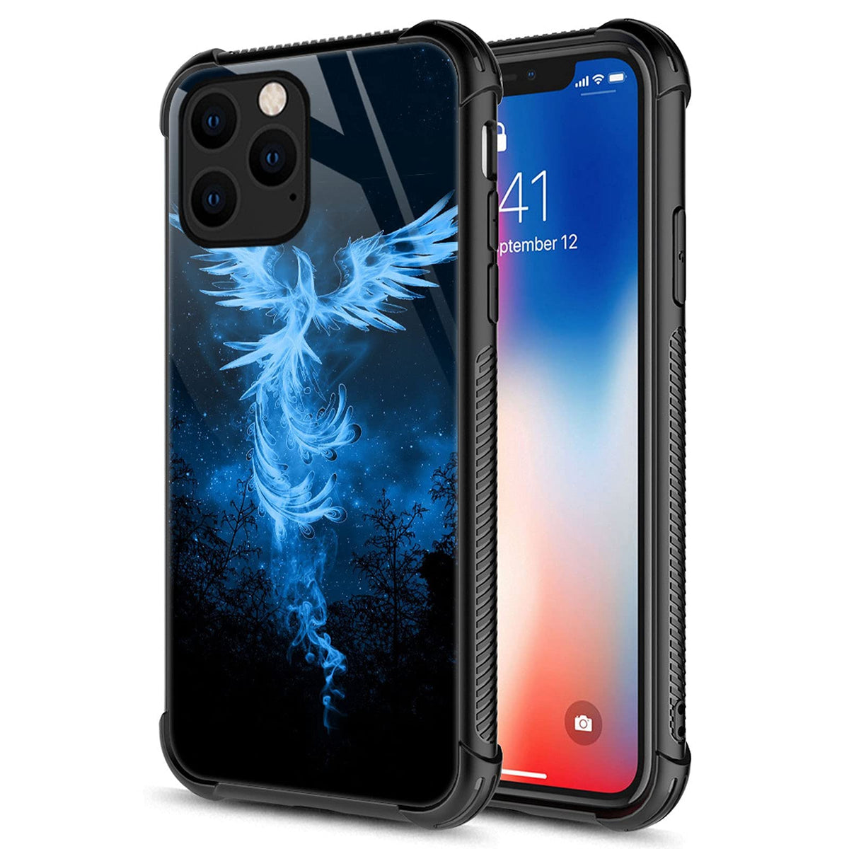 Carloca Compatible With Iphone 13 Pro Max Case,Phoenix Graphic Design Shockproof Anti Scratch Drop Protection Case For Apple Iph