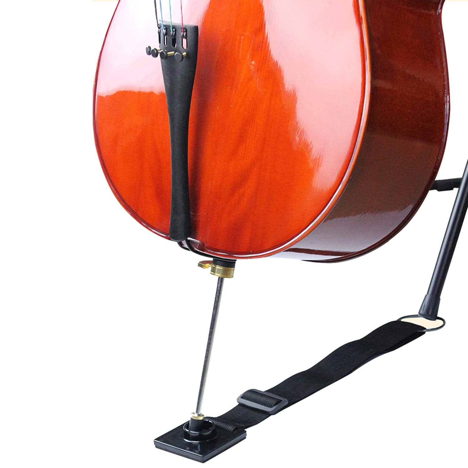 Farcaya Cello Endpin Anchor Non Slip Stopper Rest Holder Stand Antiskid Device Adjustable Strap With Thick Pad