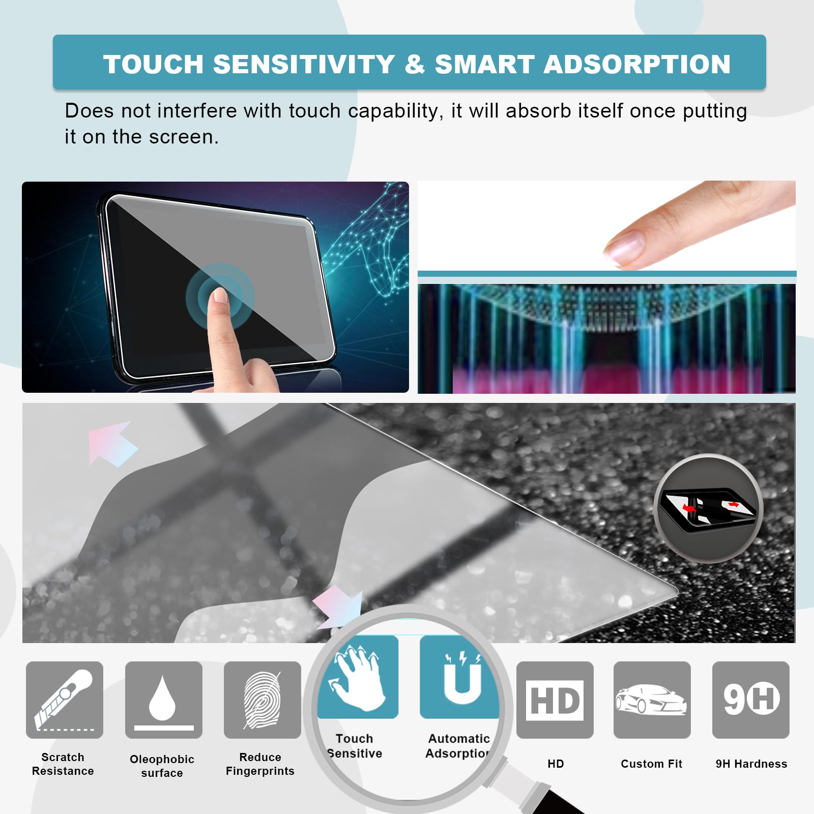 Cdefg 2Pcs For 2021 2025 Chevy Tahoe Suburban Gmc Yukon Screen Protector For 2021 2025 Tahoe Suburban Yukon Escalade 12.6In Rear Seat Screen Cover 2021 2025 Tahoe Suburban Yukon Escalade Accessory