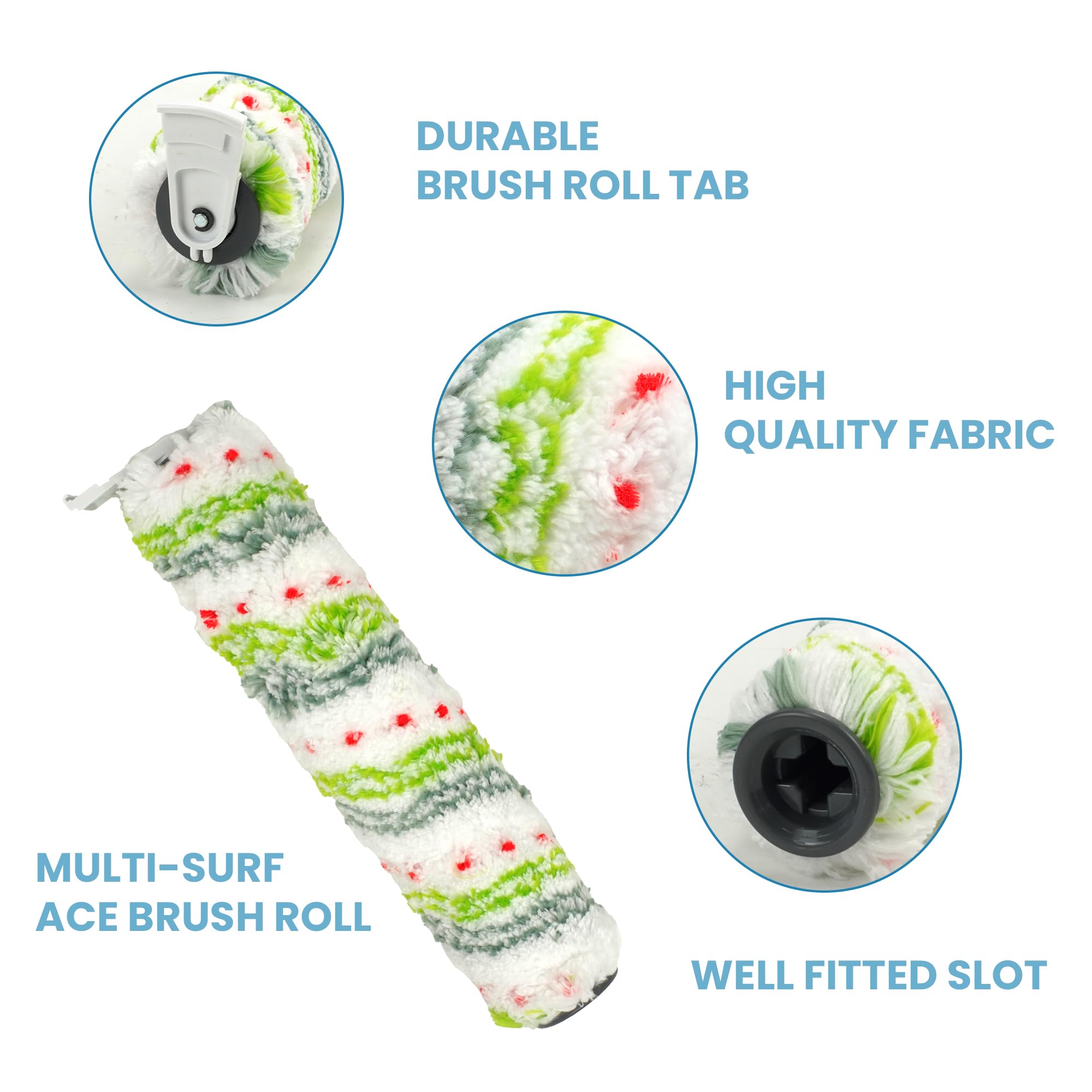 3 Pack Multi Surface Pet Brush Rolls 2788 And 3 Pack Vacuum Filters 1866 Compatible With Bissell Crosswave Max Replacement Parts