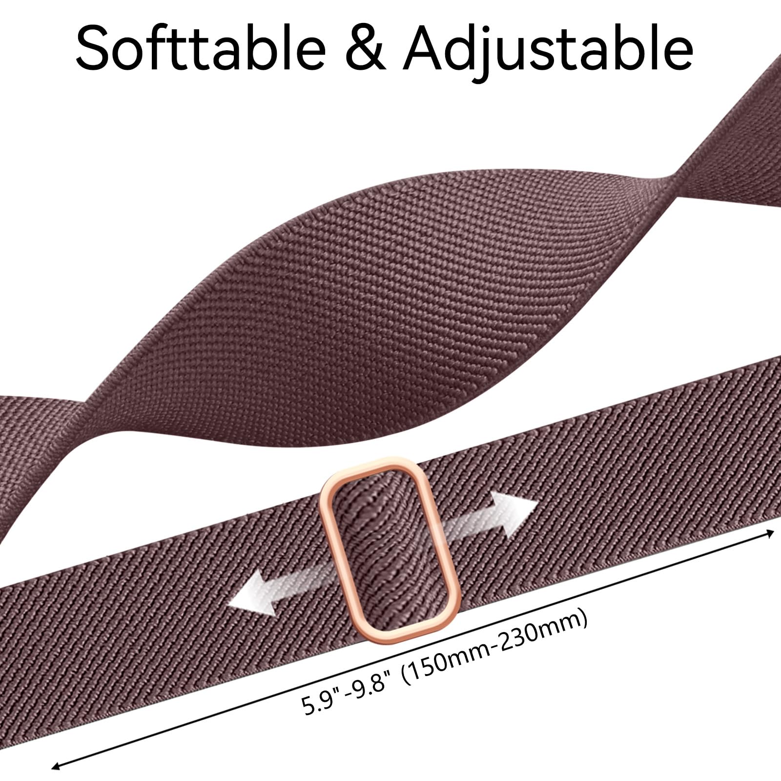 Chinber 5 Pack Bands Compatible With Fitbit Versa 2/6 Bands, Soft Adjustable Nylon Sport Band For Fitbit Versa Smart Watch Women