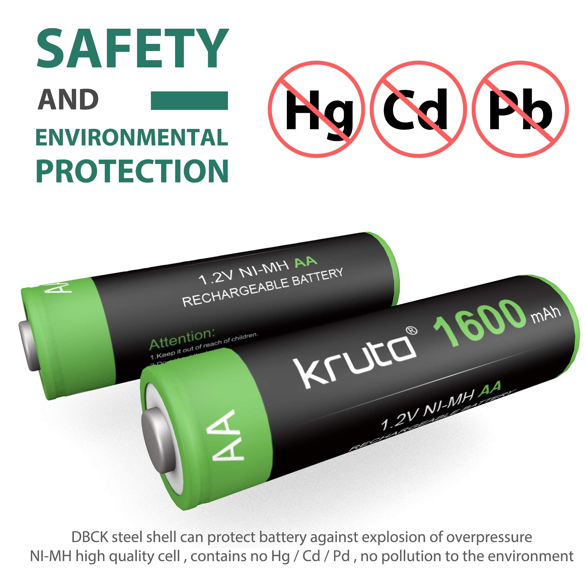 Solar Lights Batteries Aa 1600Mah High Capacity 1.2V Ni Mh Rechargeable Aa Solar Battery For Outdoor Solar Lights, Battery Strin