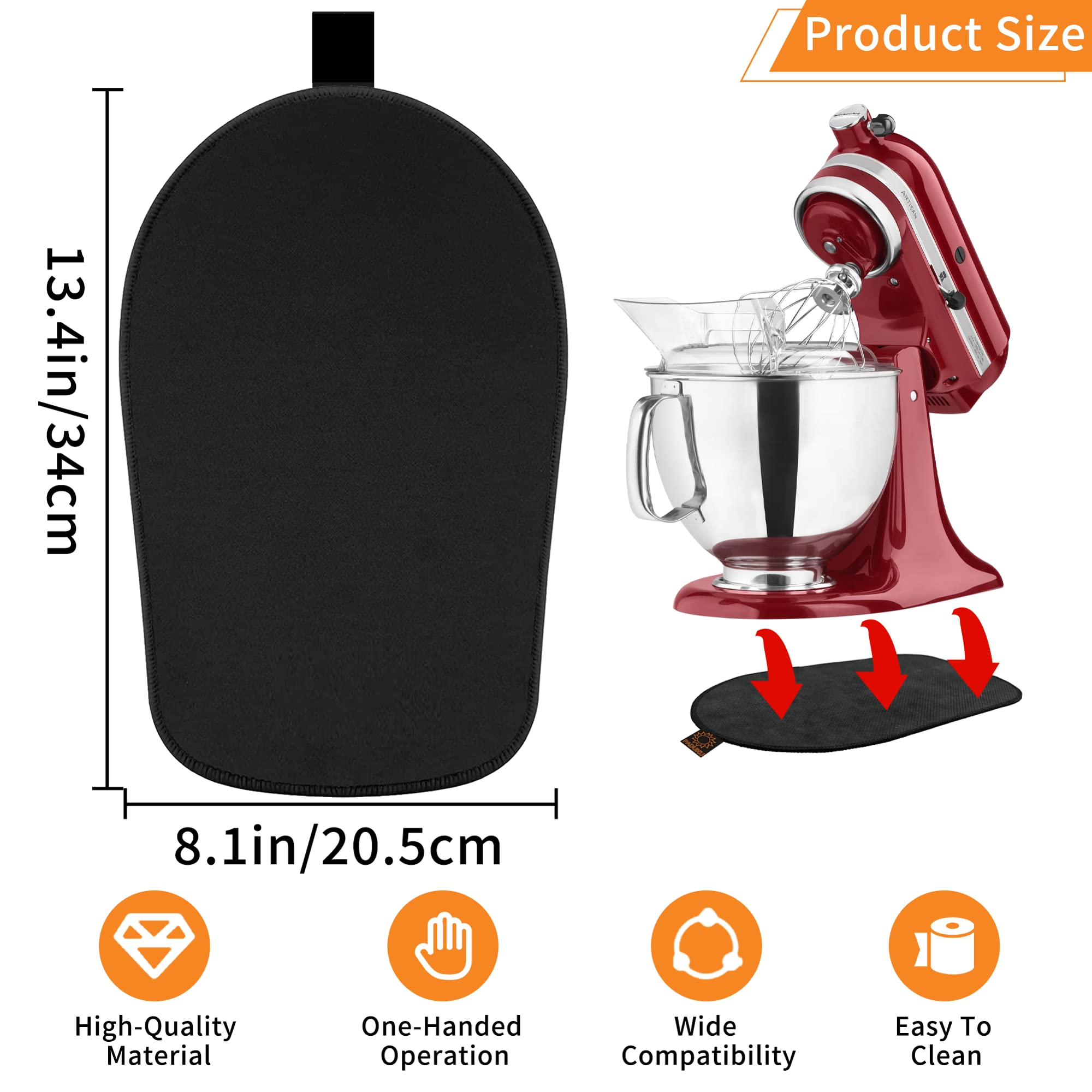 Sliding Mat For Kitchenaid Mixer, Mixer Mover Slider Mat Pad For Kitchenaid 4.5 5 Qt Tilt Head Stand Mixer, Kitchen Appliance Sl