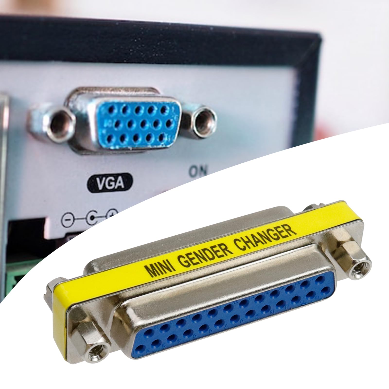 Antrader 4 Pack Db25 25 Pin Serial Port Female To Female Mini Gender Changer Coupler Adapter Rs232 Connector