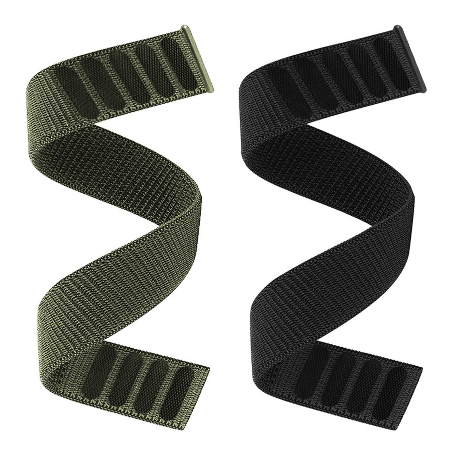 Ahxll Hook And Loop Watch Band Compatible With Garmin Fenix 8 47Mm/Epix Pro 47Mm/ Fenix E 47Mm/Fenix 7/Fenix 6/Epix Gen 2/Fenix 5/Instinct, 22Mm Nylon Sport Wristband Strap (Black+Army Green)