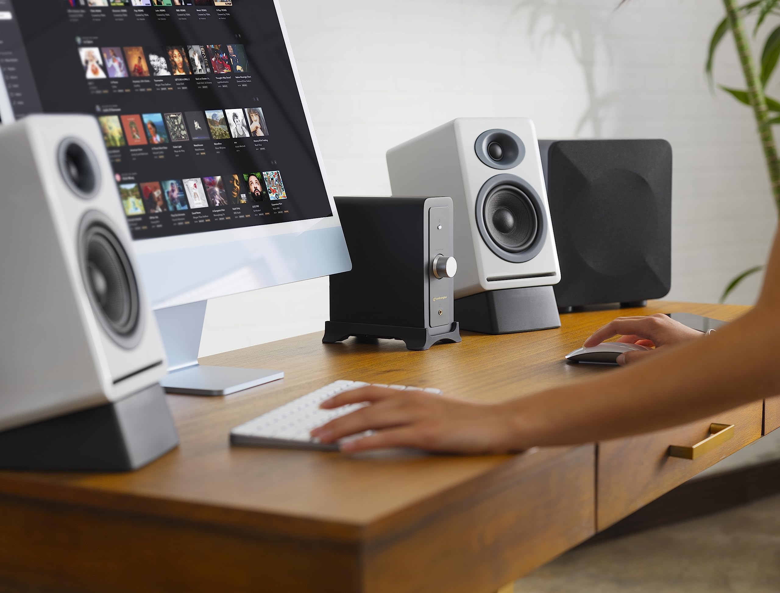 Audioengine N22 100W Mini Desktop Home Stereo Power Amplifier Amp With Bluetooth Aptx