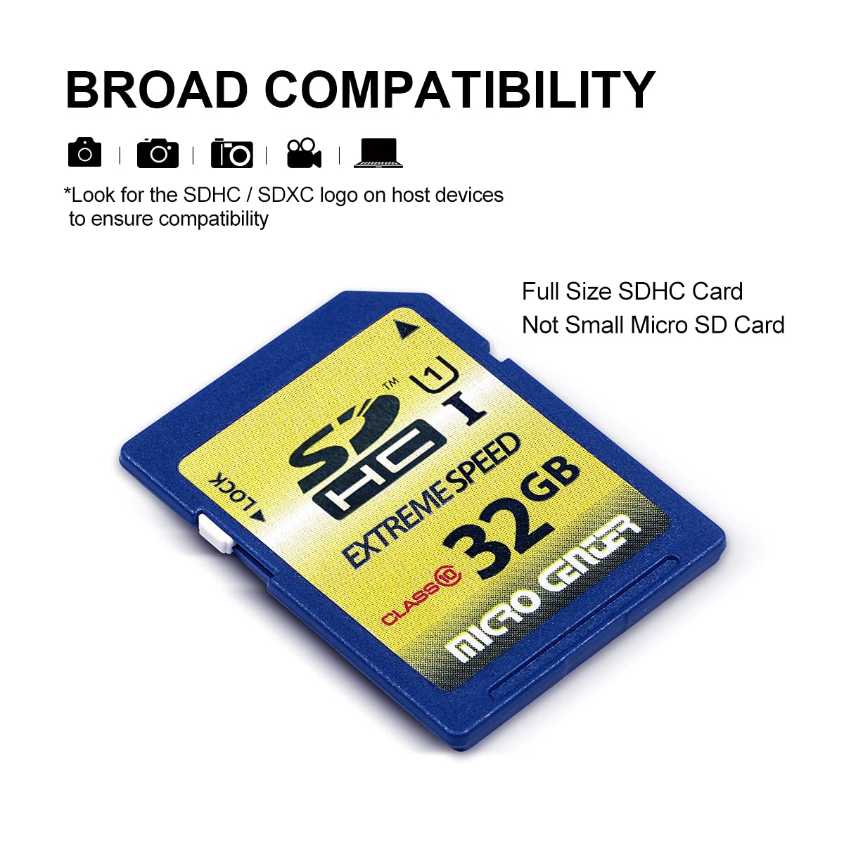 Inland 32Gb Class 10 Sdhc Flash Memory Card Standard Full Size Sd Card Ush-I U1 Trail Camera By Micro Center (10 Pack)