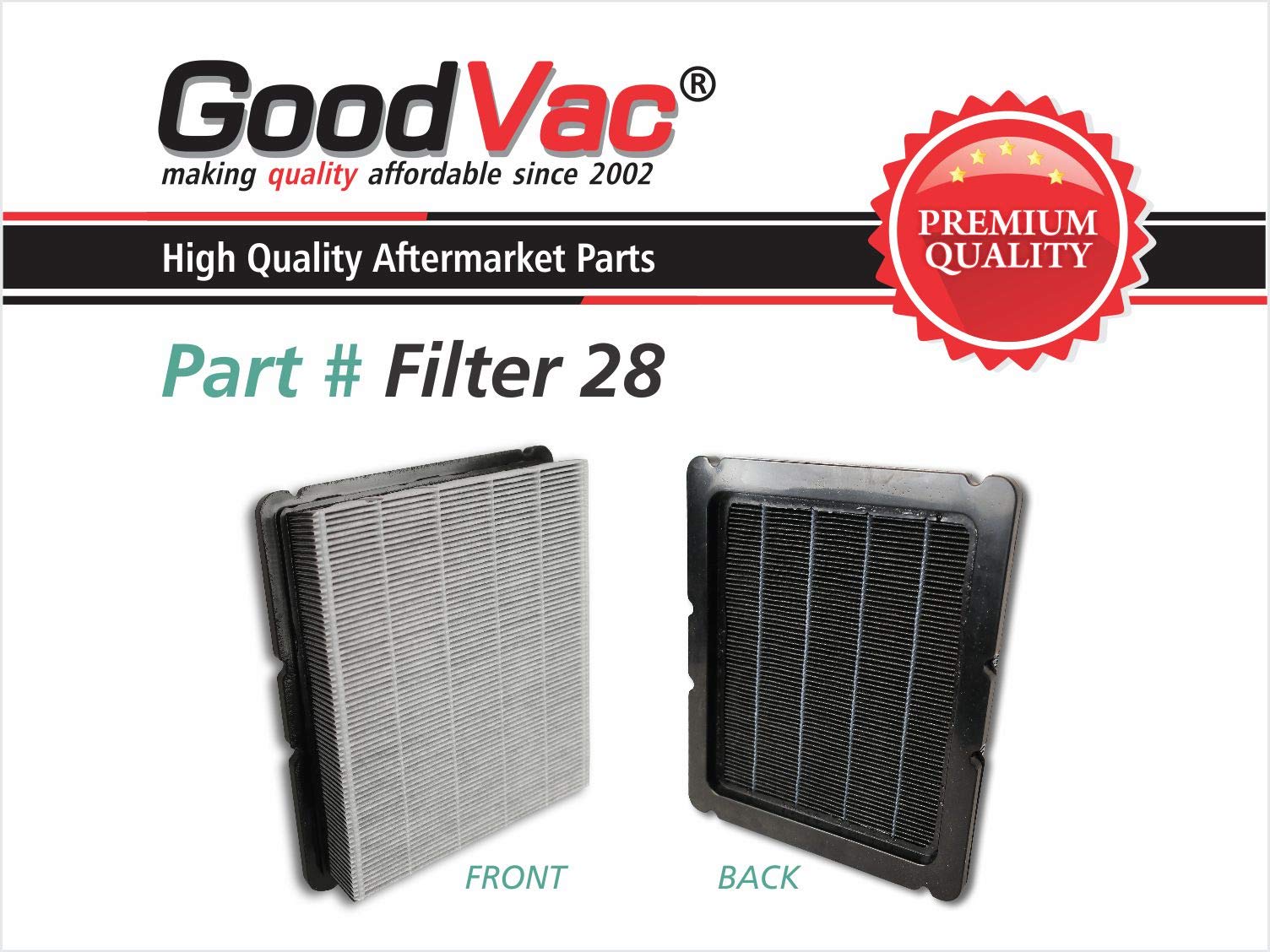 Goodvac Replacement Hepa Filter Made To Fit Rainbow Srx Vacuum Cleaners Replaces Oem T1011