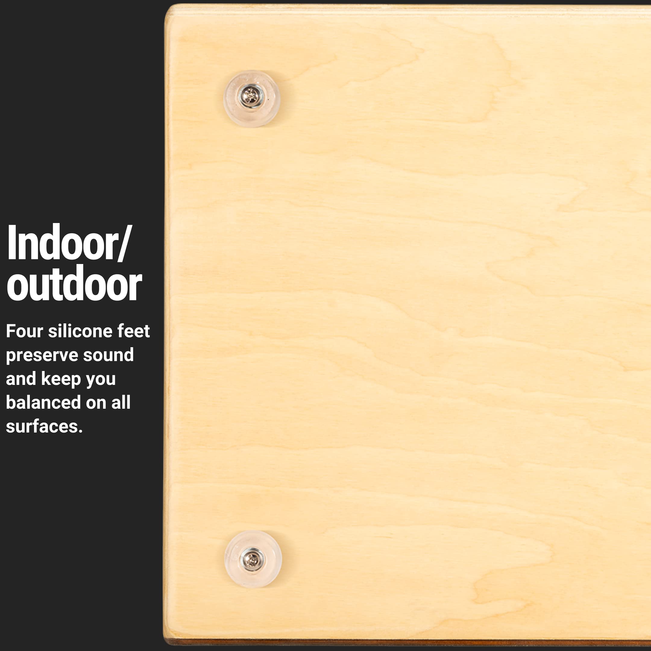 Meinl Cajon Box Drum With Internal Snares   Made In Europe   Almond Birch Frontplate / Baltic Birch Body, Compact Size, 2 Year Warranty (Jc50Ab)