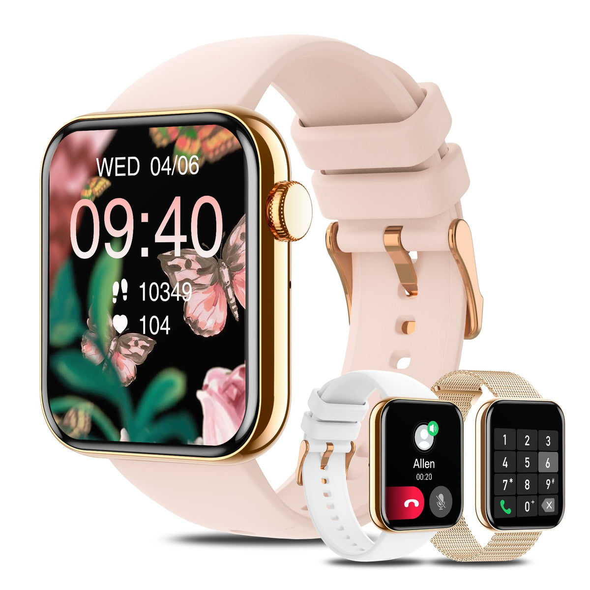Smartwatch For Android Iphone Compatible, Smart Watches For Women(Call Receive/Dial), 1.85'' Waterproof Fitness Tracker With Ai 