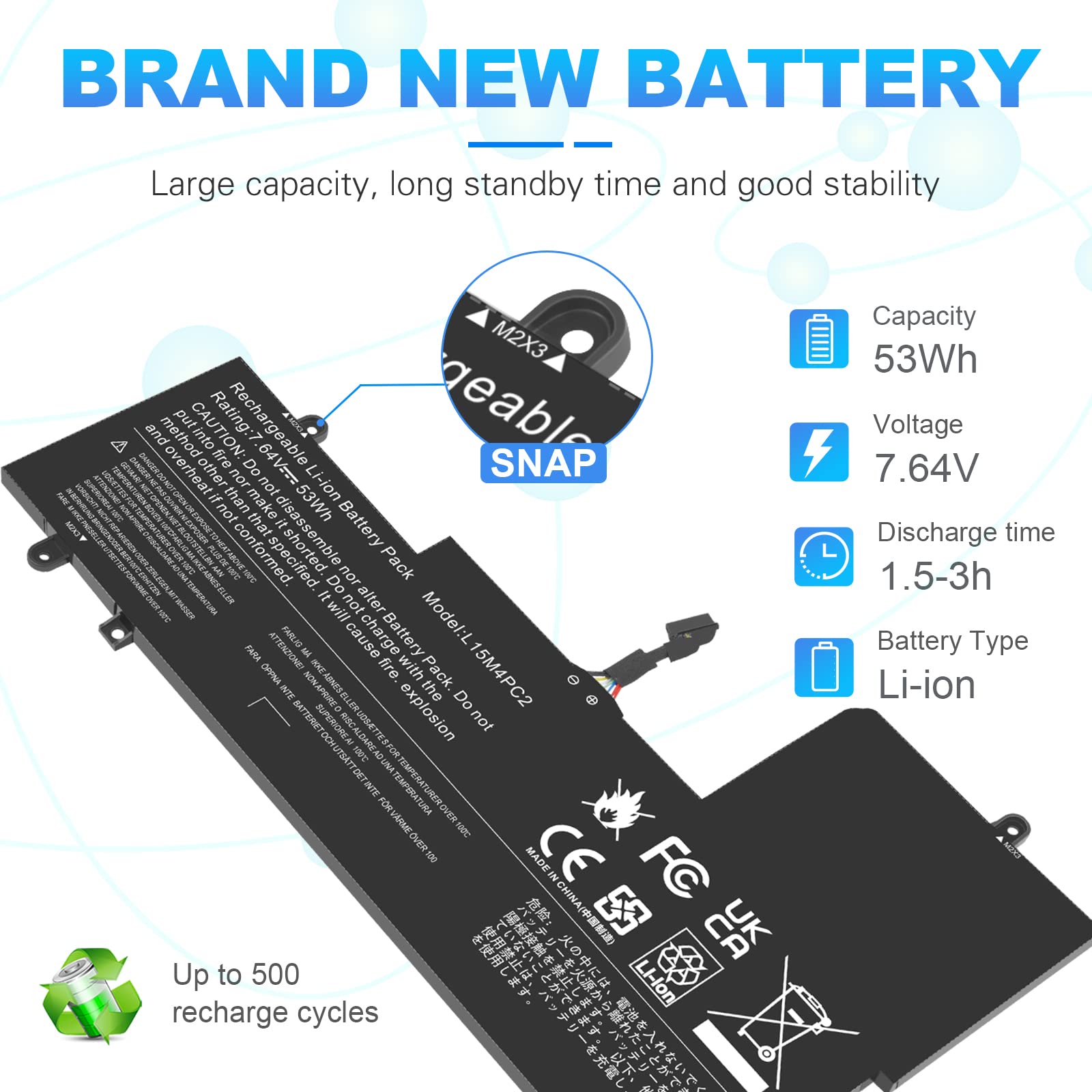 L15L4Pc2 L15M4Pc2 Laptop Battery Compatible With Lenovo Ideapad Yoga 710 11 710 14Ikb 710 14Isk 710 15Ikb 710 15Isk 710 151Kb 71
