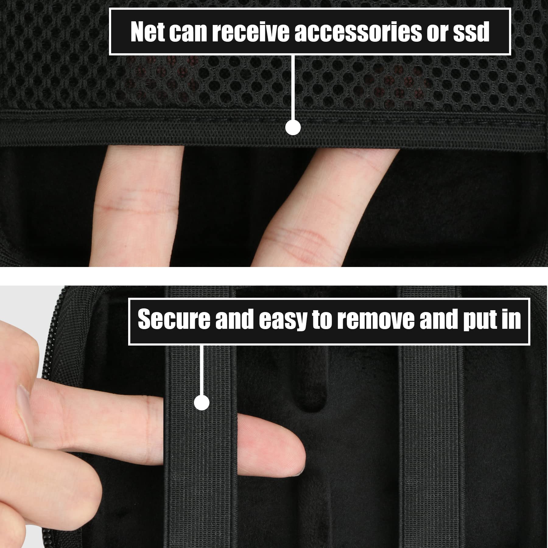 Aenllosi Hard Travel Case Replacement For Samsung T9/T7/T7 Touch/T7 Shield Portable Ssd,Black.(Only Case)