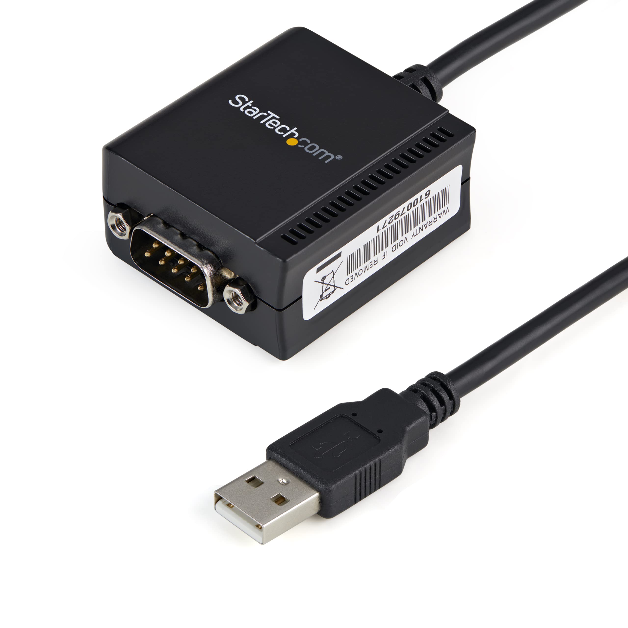 Startech.Com Usb To Serial Adapter   1 Port   Usb Powered   Ftdi Usb Uart Chip   Db9 (9 Pin)   Usb To Rs232 Adapter (Icusb2321F)
