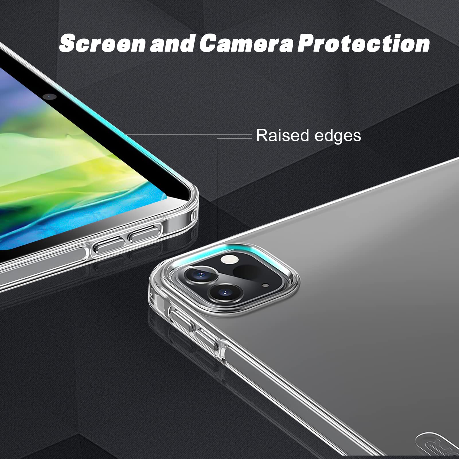 Oribox Clear Case For Ipad Pro 11 Inch (4Th/3Th/2Rd) Case,Tpu Back Cover For Ipad Case 11 Inch,Ipad Case For Man Women,Clear