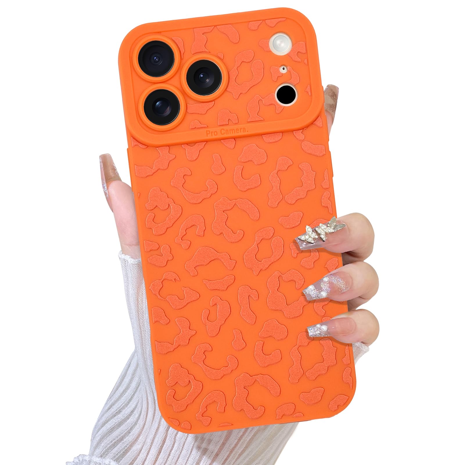 TEAUGHT Compatible with iPhone 17 Pro Max Case 2025 Cute Pattern Leopard Print Cheetah Shockproof Silicone Soft Phone Cover for 