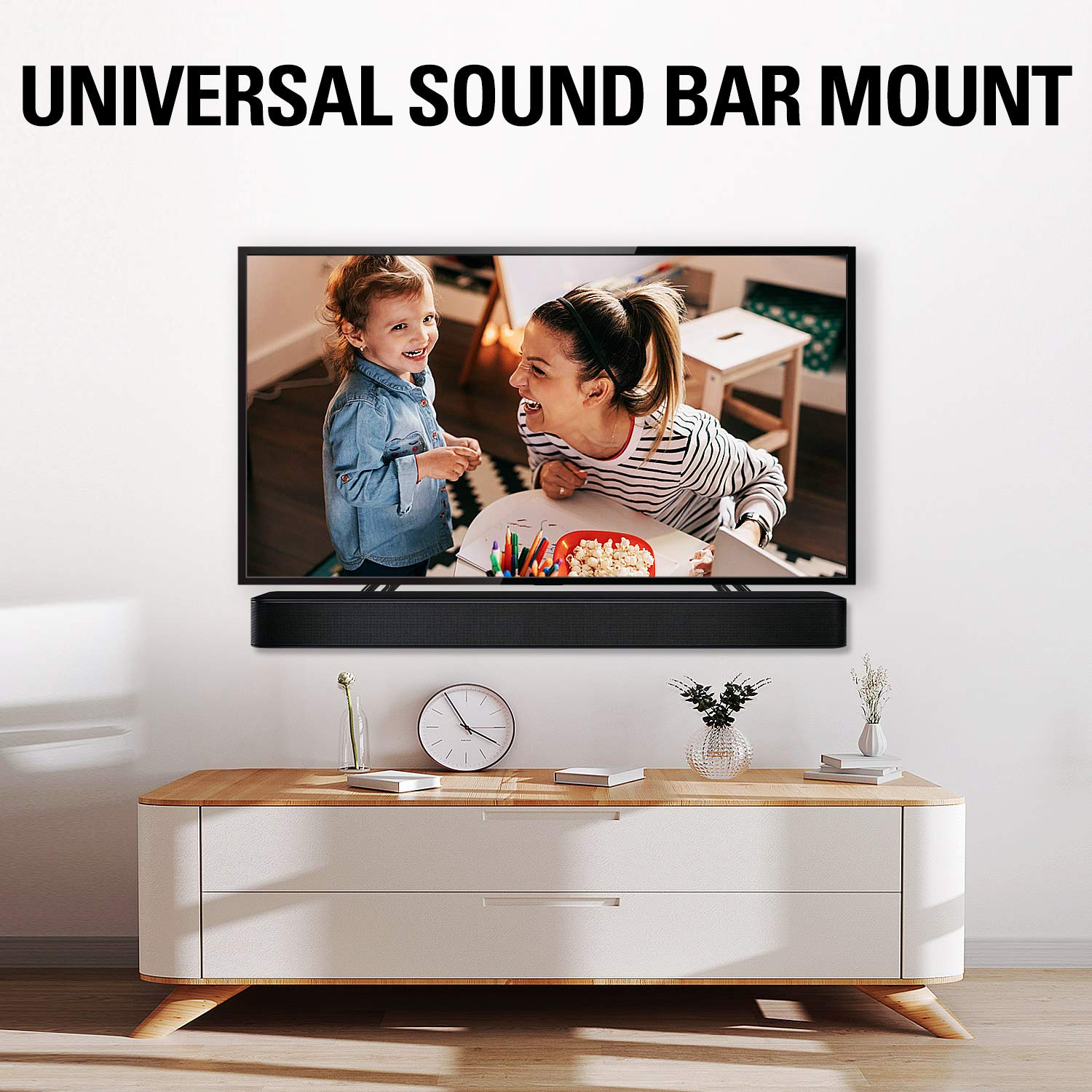 Mounting Dream Soundbar Mount Fits Most Sound Bars Up To 15 Lbs, Mounting Soundbar Above Or Under Tv, Sound Bar Mounting Bracket