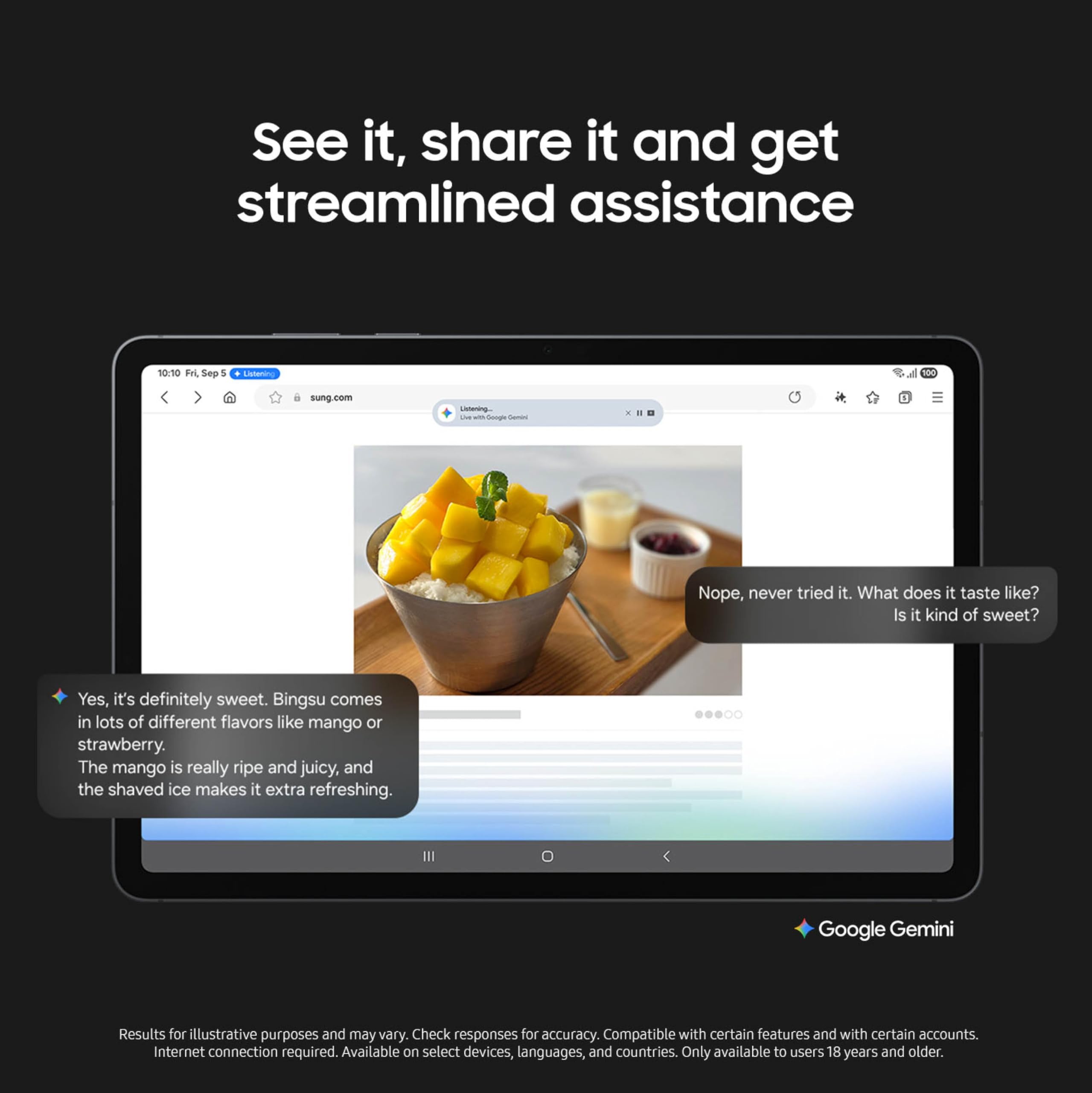 Samsung Galaxy Tab S11 256 Gb Wifi Android Tablet, Large Display, Durable, Slim, Light, High Performance, Long Battery Life, S P