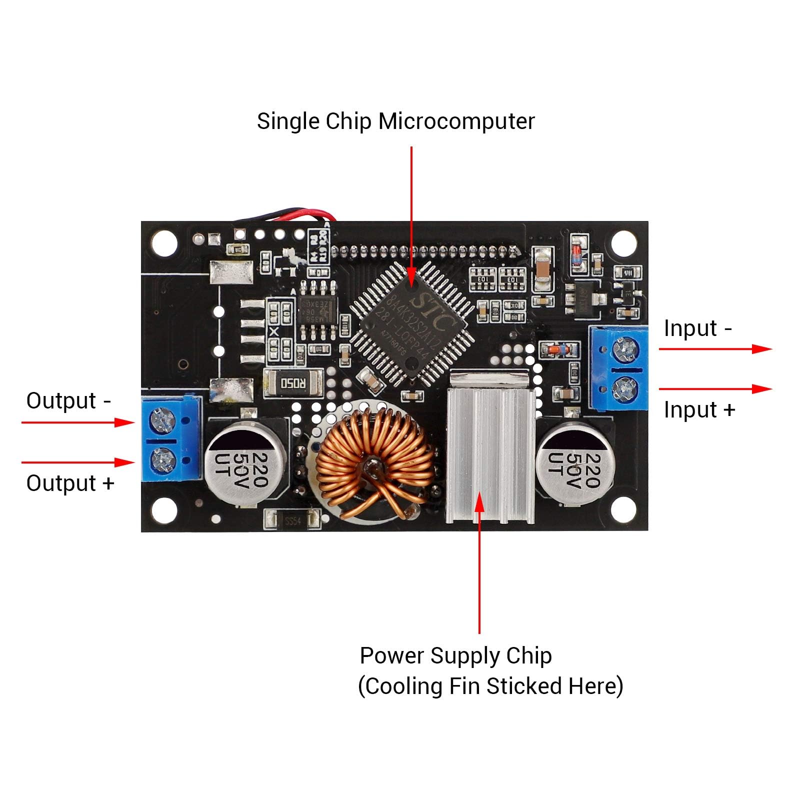 Drok Voltage Boost Converter 2Pcs, 12V To 24V Dc Step Up Converter, Adjustable Voltage Regulator 6 30V To 7 32V 5A, Power Supply
