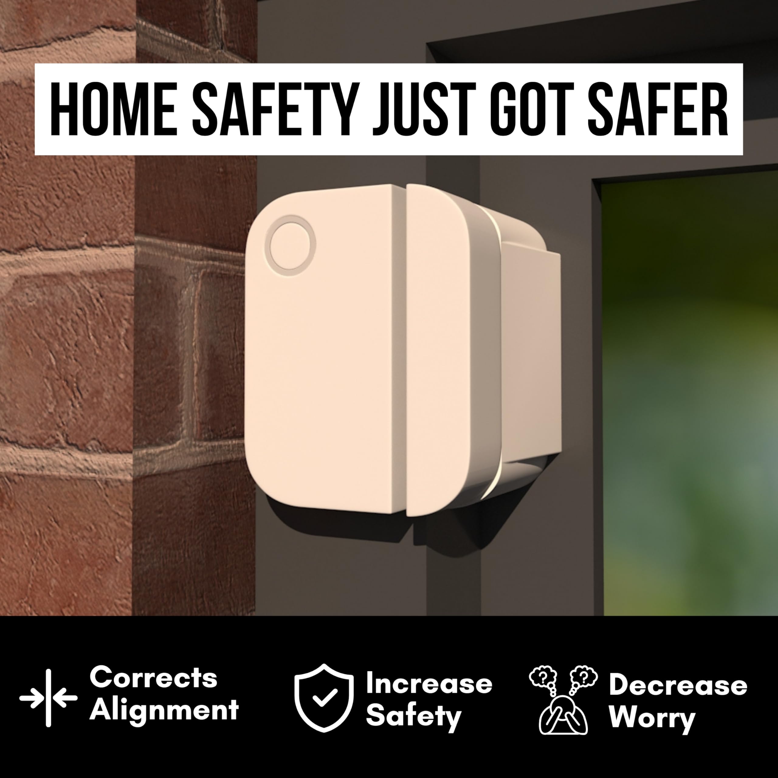 Ring Alarm Magnet Riser | 1 Pack With 3M Adhesive - Easy Mount To Any Doorway, Window, And Entryway | Ring Sensor/Magnet Not Inc