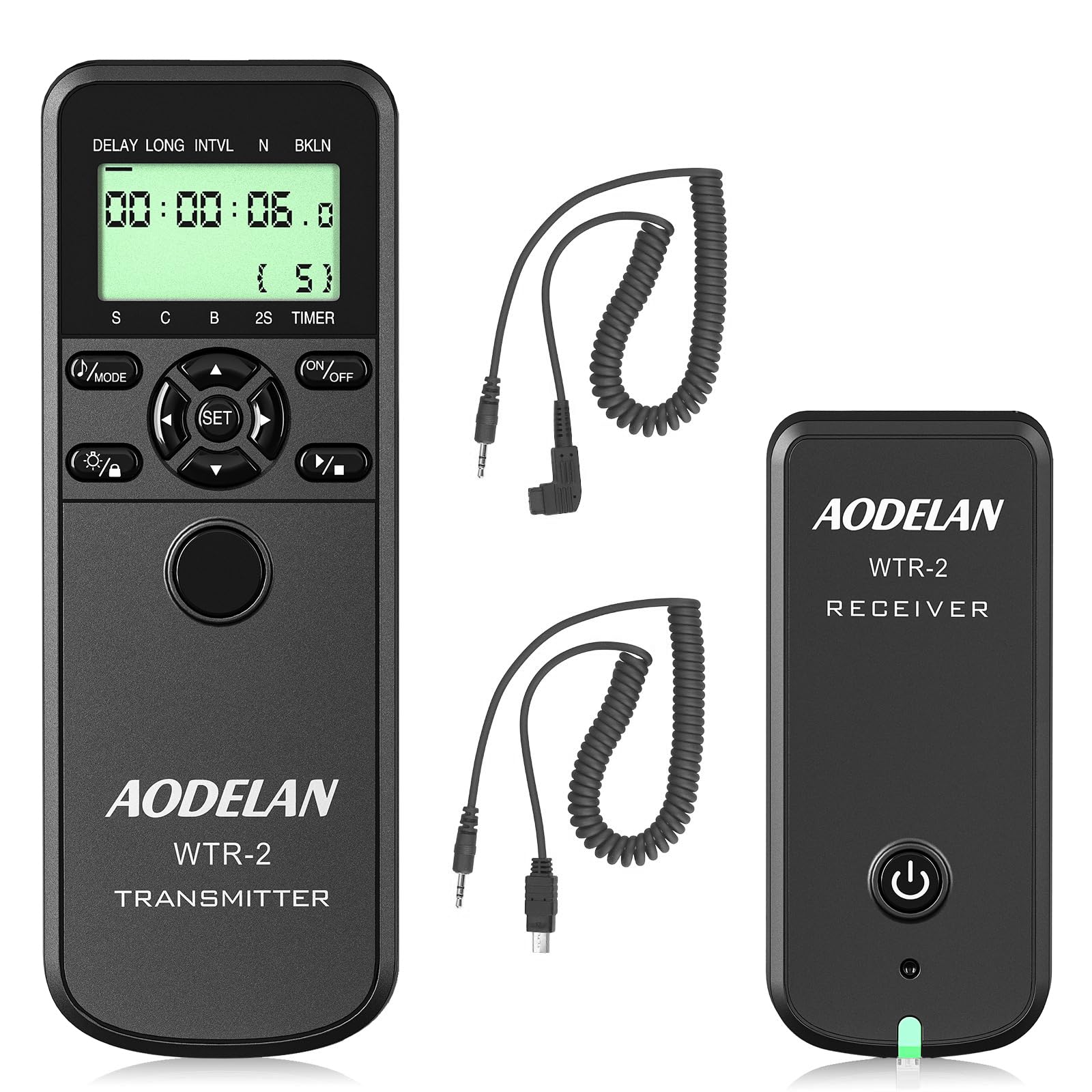Aodelan Camera Intervalometer Wireless Shutter Release Timer Remote Control For Sony A6400, A7Iii, A9, A77, A99, A7, A7 Ii, A7R 