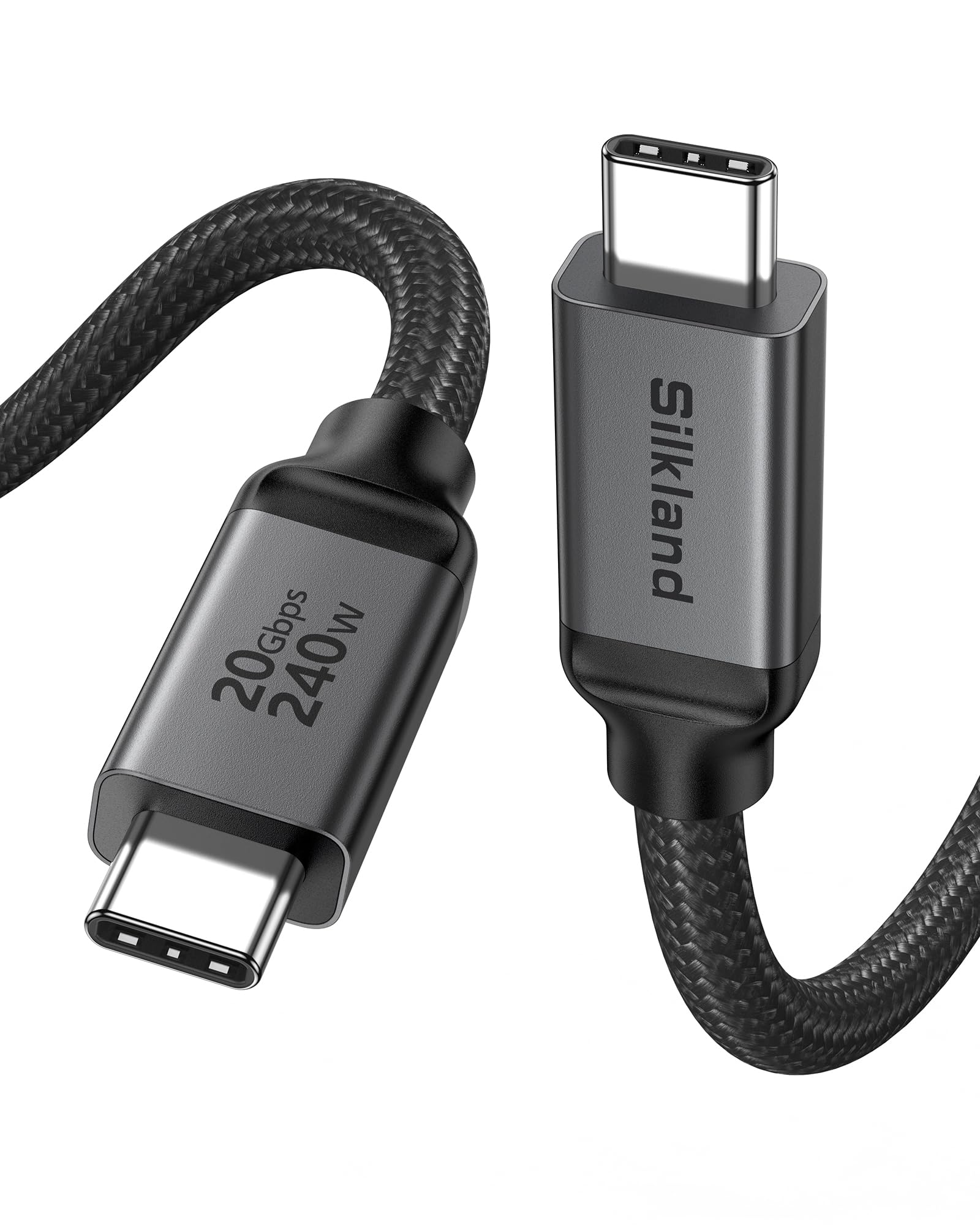 Silkland USB 4 Cable Long, 20Gbps Data Transfer, 5K/4K@60Hz, 240W, 16.5FT/5M
