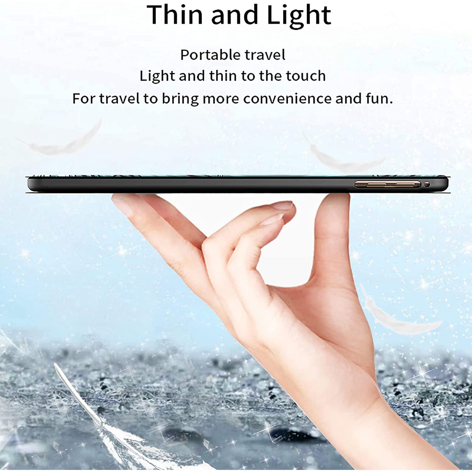 Bfserobj For Ipad Air 4Th/5Th Generation Case For Ipad Pro 11 Inch Case 4Th Gen/3Rd Gen/2Nd Gen Lightweight Smart Case Pu Leathe