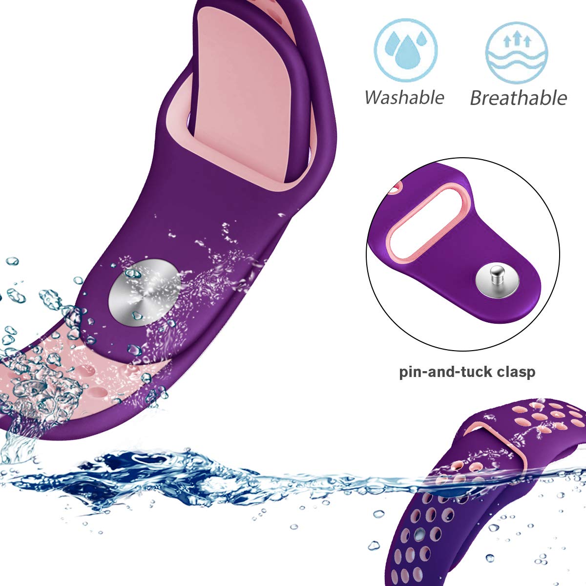 Kuaguozhe Compatible With Gizmo Watch Band Replacement For Kids, Breathable Soft Silicone Band Compatible With Gizmo Watch 3/2 /