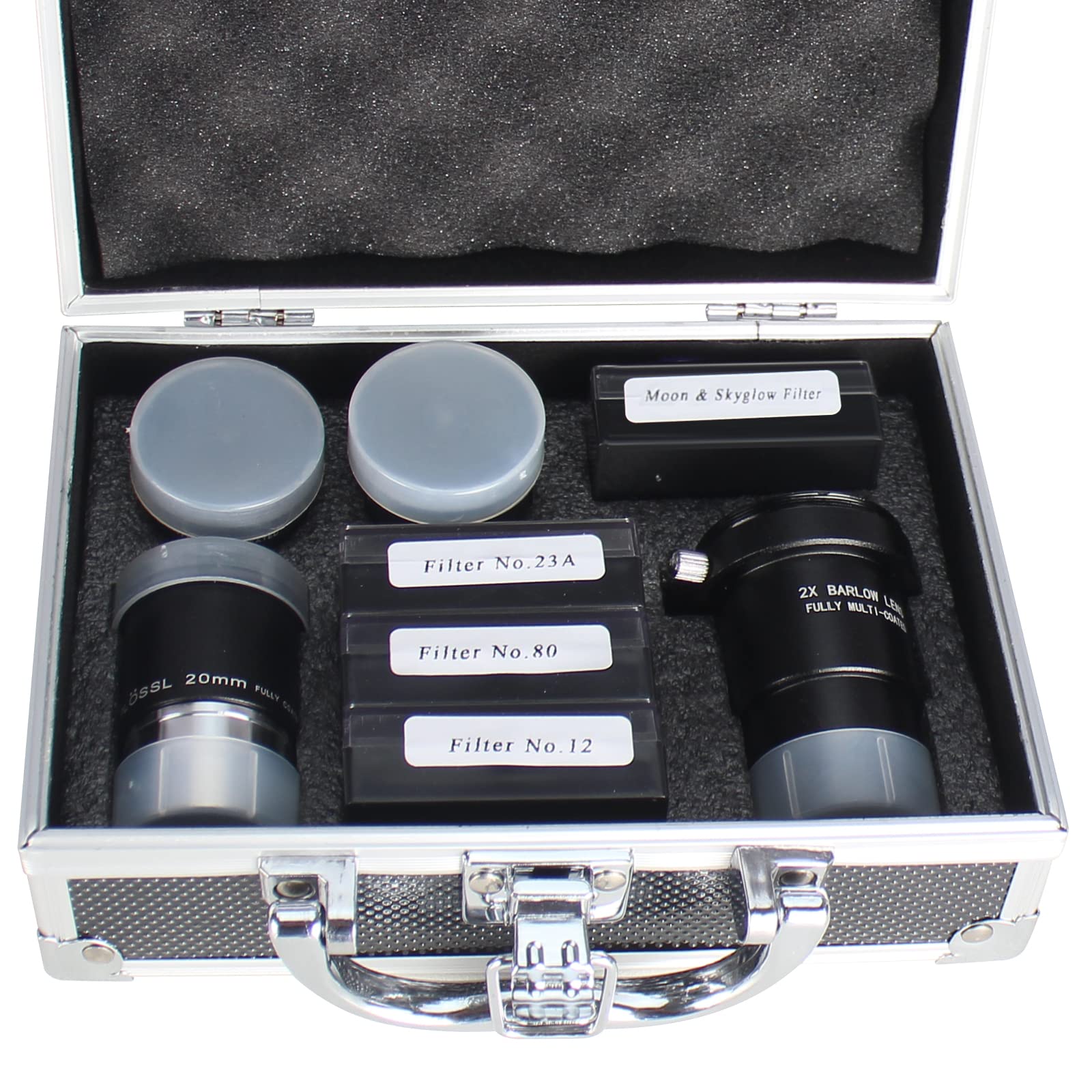 Celticbird Astronomical Telescope Accessory Kit   With 3Pcs Plossl Eyepieces Set, 4Pcs Filter Set, A 2X Barlow Lens