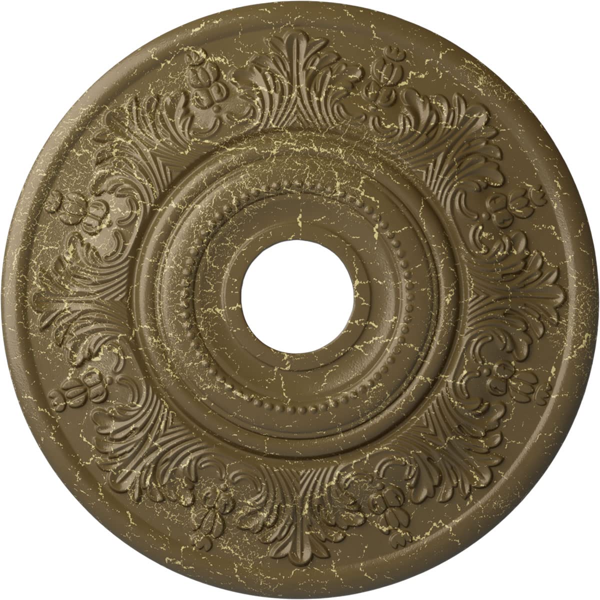 Ekena Millwork CM20VIMMC Vienna Ceiling Medallion, Mississippi Mud Crackle