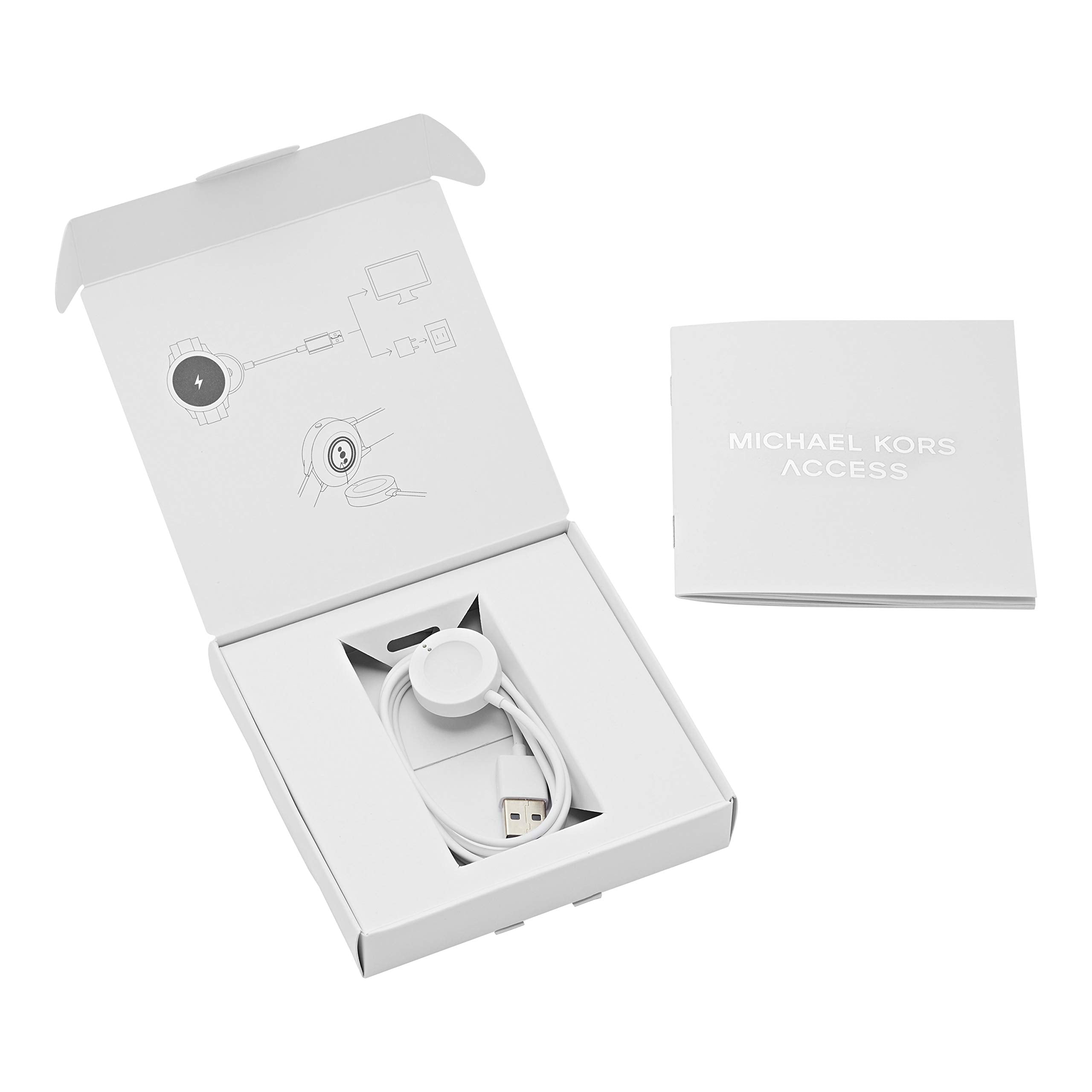 Michael Kors Access Smartwatch Charger - White (Model: Mkt0002) Compatible With Gen 4 Mkgo, Gen 4 Runway, Gen 4 Sofie, Gen 5 Lex