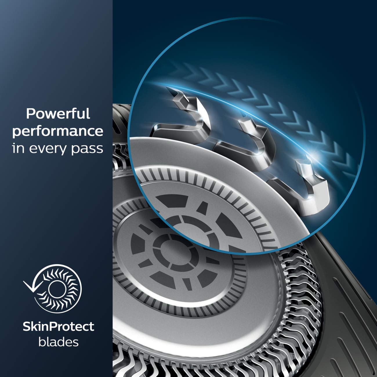 Philips Norelco Shaver 5300, Rechargeable Wet & Dry Shaver With Pop Up Trimmer, S5588/81, Men