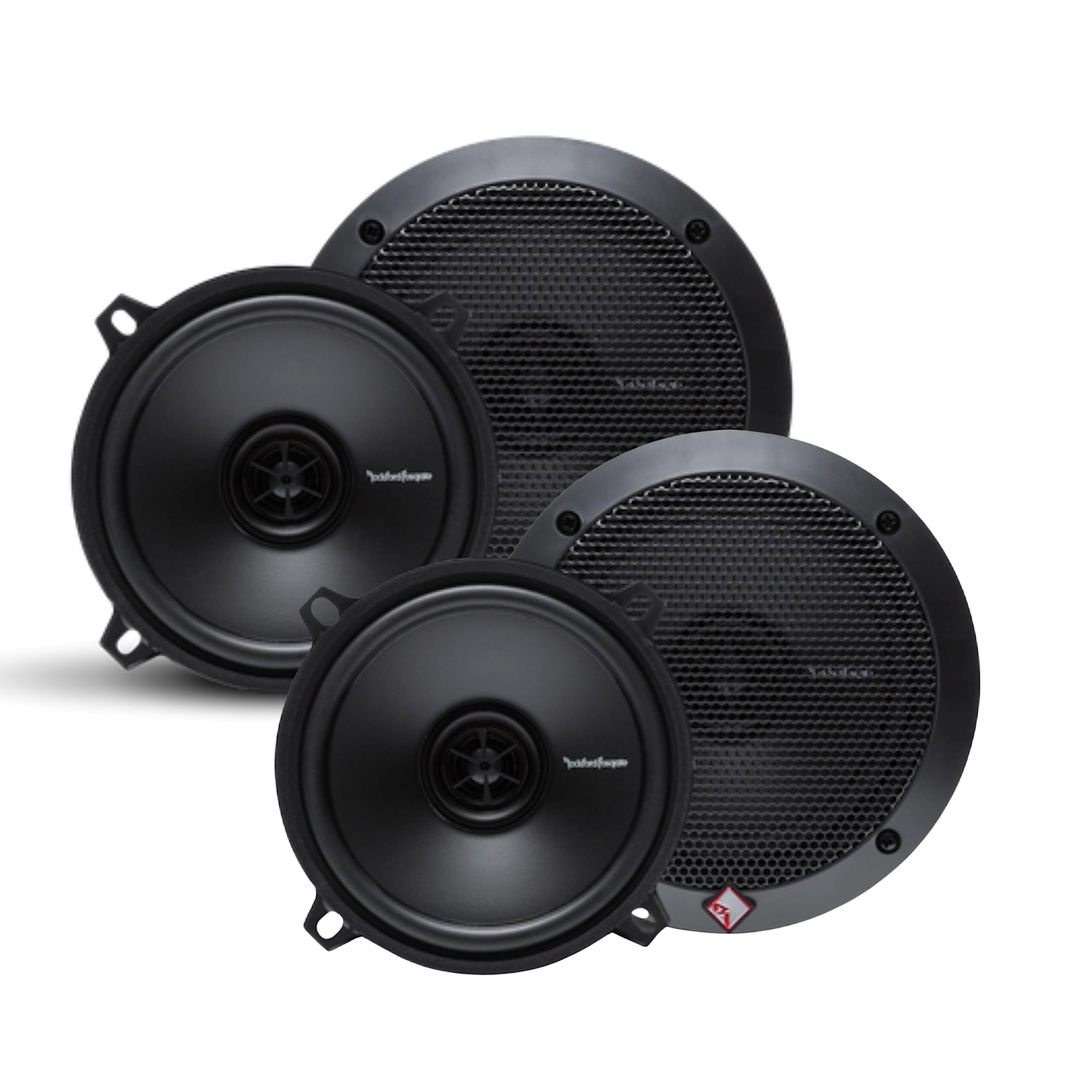 (2) Pairs Rockford Fosgate R1525X2 5.25 2-Way 320 Watt Total Car Audio Speakers