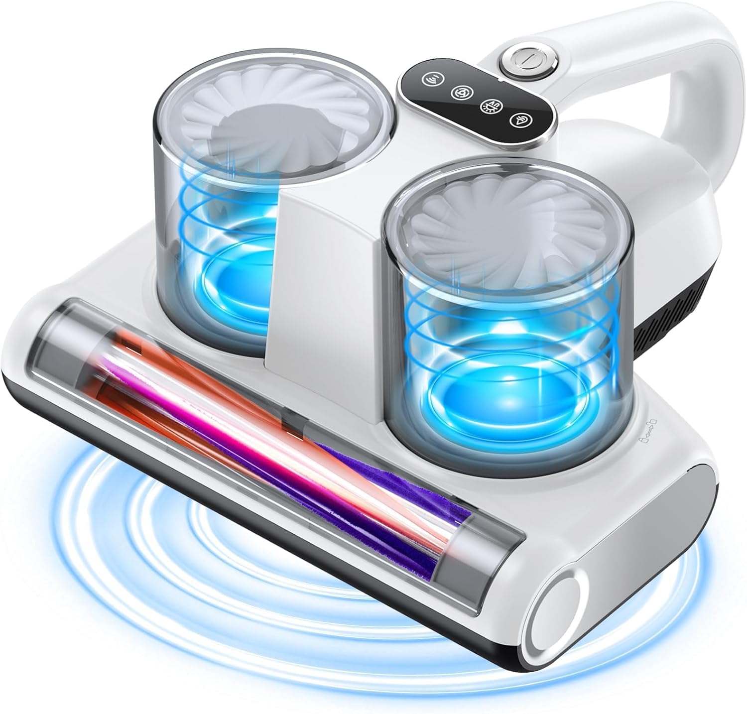 JPHYLL Mattress Vacuum Cleaner, 16Kpa Bed Vacuum with 253.7nm UV-C Light & Heating & Ultrasonic Quintuple Tech & 30000 RPM/Min B