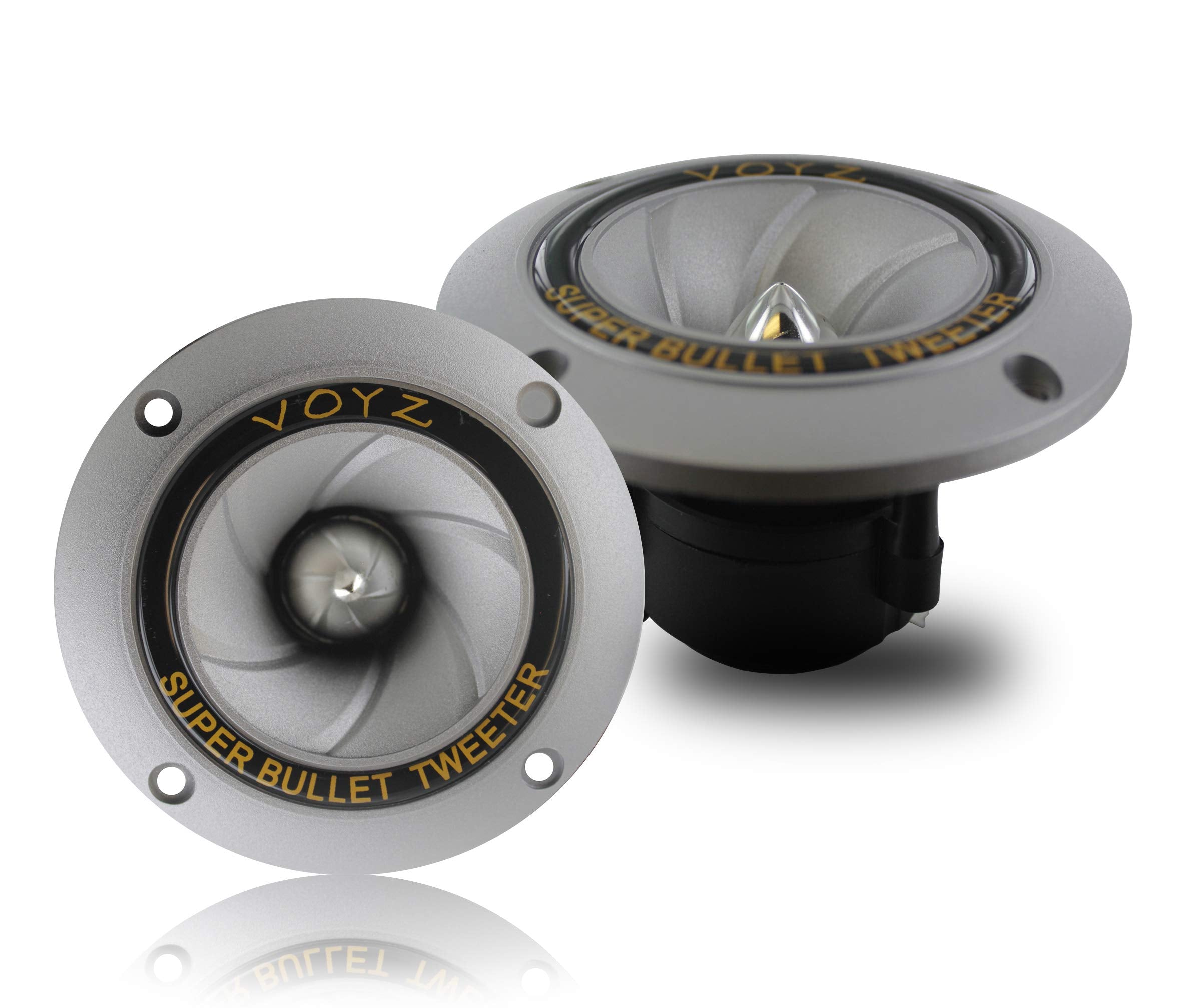 Voyz 400 Watts Max Power Speaker Tweeter   3.5    Piezo Super Horn Tweeters With Aluminum Diaphragm And High Temperature Voice C