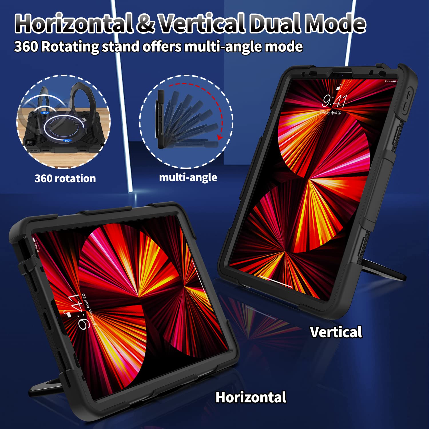 Roiskin For Ipad Pro 11 Case 4Th 3Rd 2Nd 1St Generation (2022 2021 2020 2018) With Screen Protector For Boys[15Ft Drop Protectio