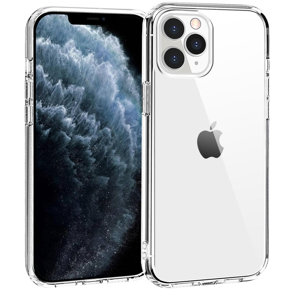 Tenoc Phone Case Compatible With Iphone 11 Pro Max, Clear Case Non Yellowing Protective Bumper Hard Back Cover For 6.5 Inch