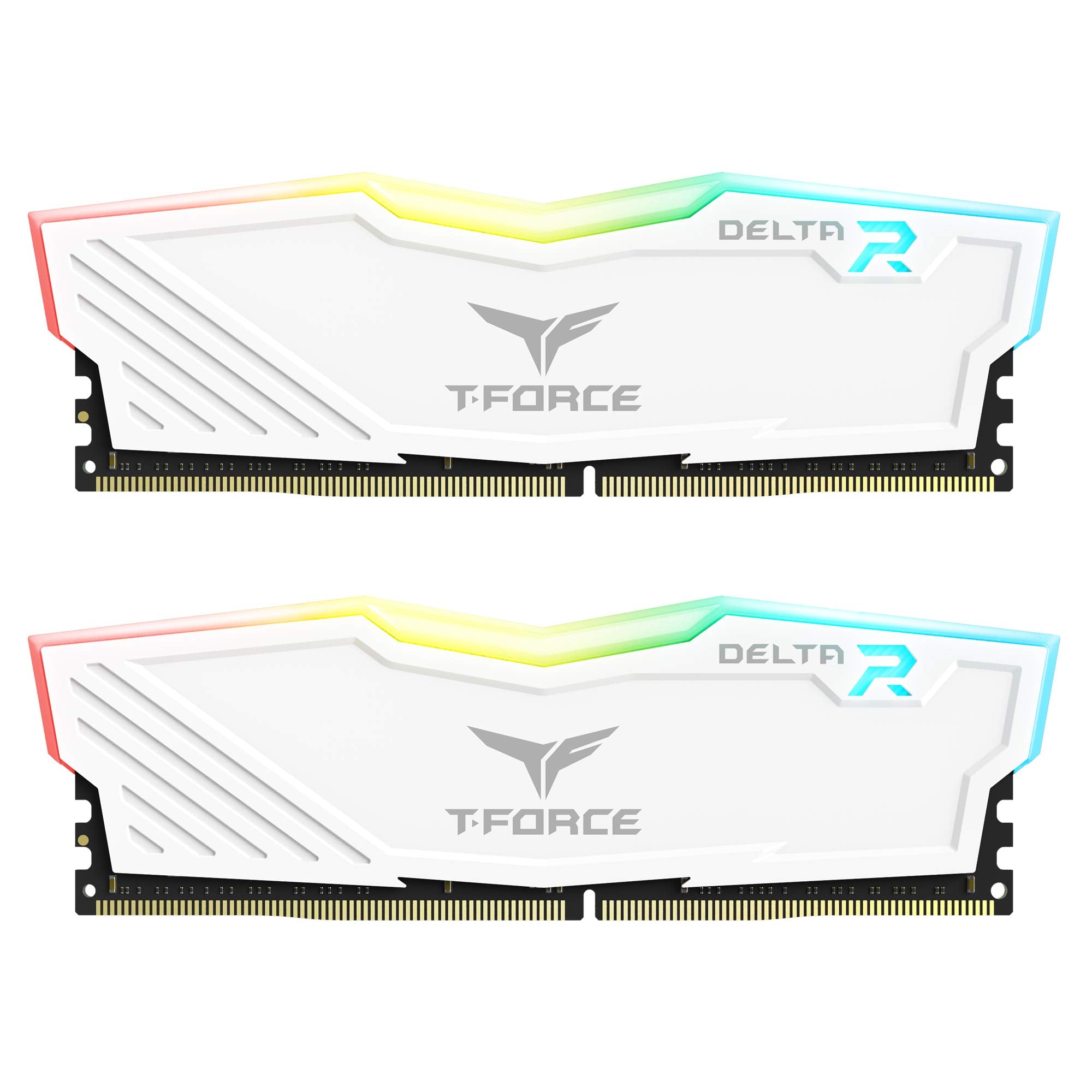 TEAMGROUP T-Force Delta RGB DDR4 16GB (2x8GB) 3600MHz (PC4-28800) CL18 Desktop Gaming Memory Module Ram TF4D416G3600HC18JDC01 - 