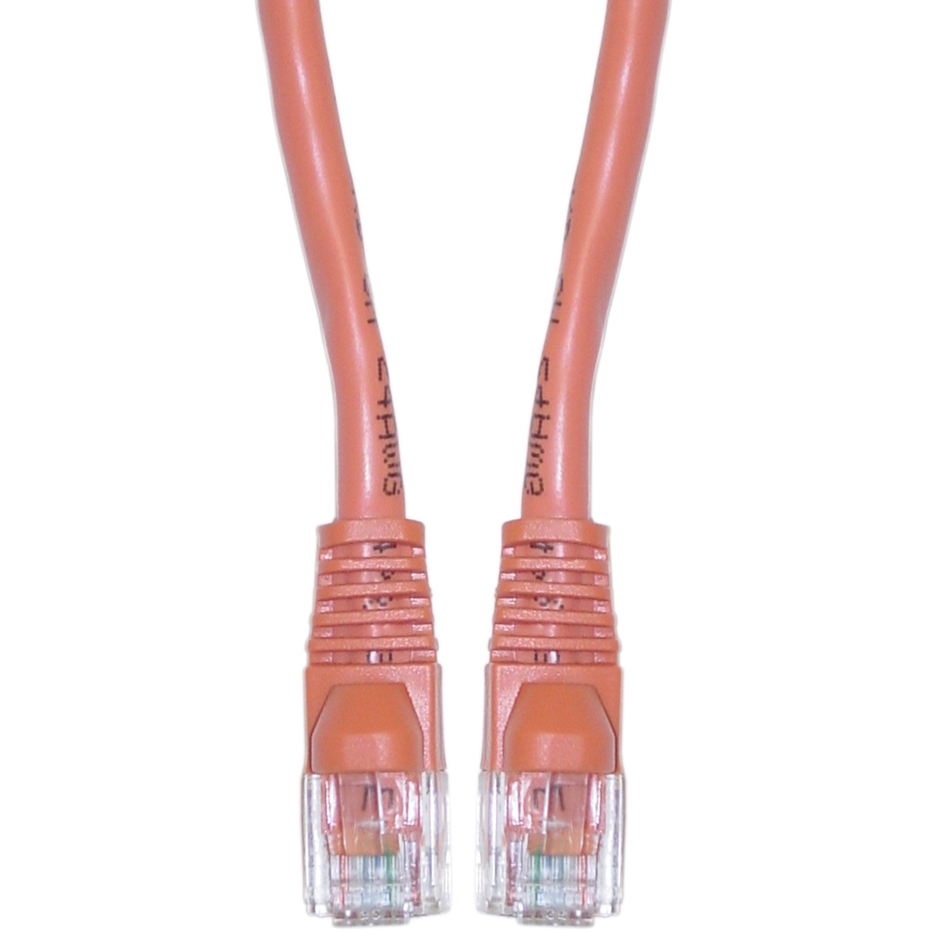 Cat6 Ethernet Crossover Cable, 24Awg, Rj45 Gold Plate Connector, Snagless Mold Boot, 4 Pair Stranded Copper, Unshielded Twisted