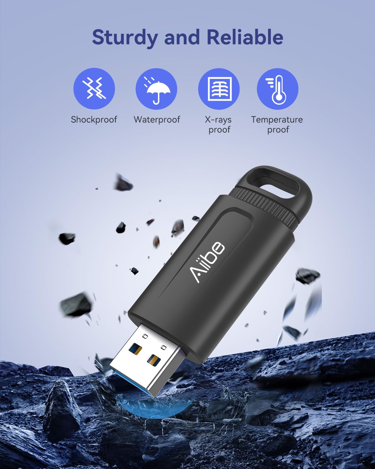 Aiibe 256Gb Flash Drive Usb 3.0 Thumb Drive 256Gb Usb Drive Usb Stick Retractable Memory Stick Jump Drive 256Gb Usb Flash Drive For Pc Laptop (1 Pack Black)