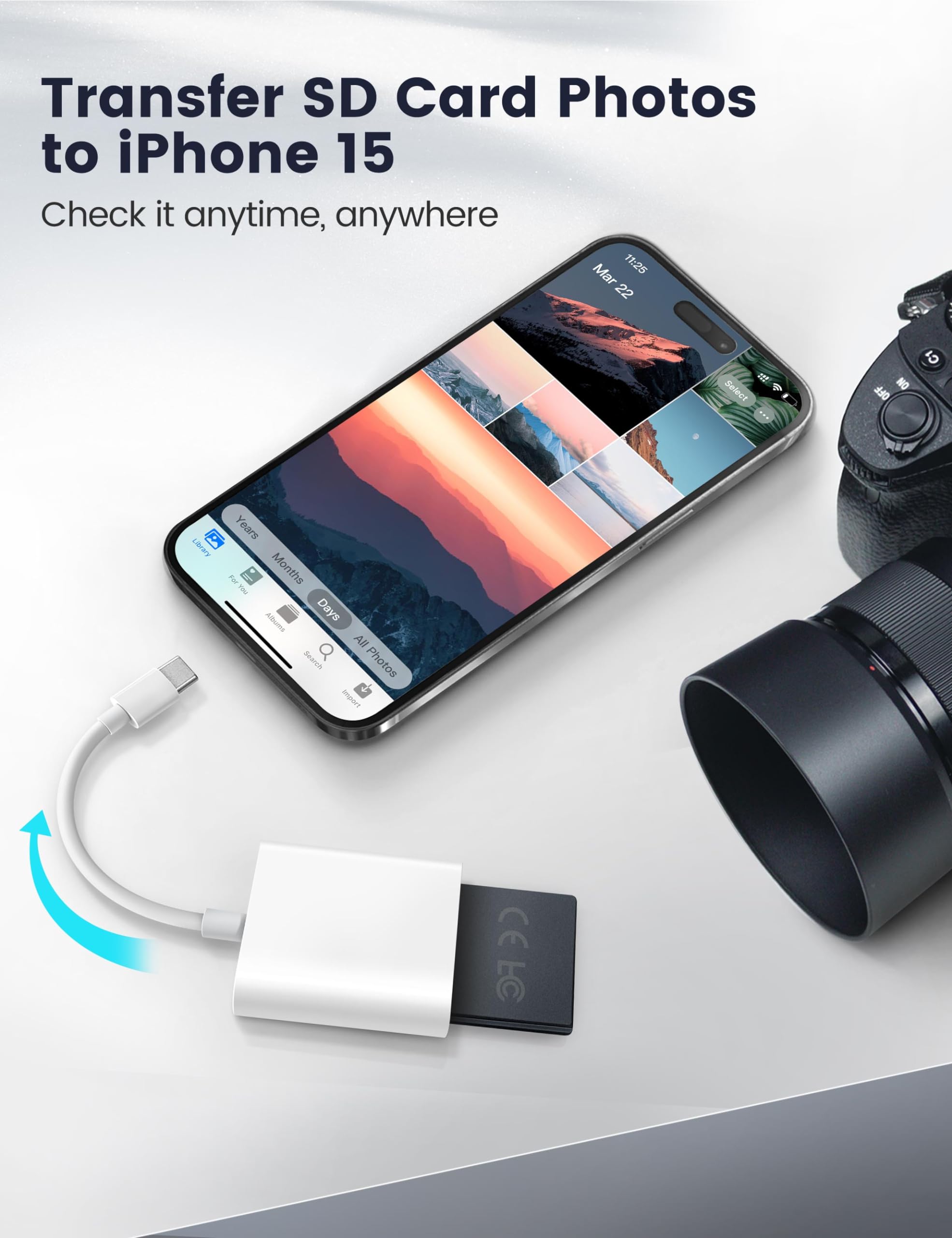 Trail Camera Usb C Sd Card Reader, Chiaopio 2 In 1 Usb C To Memory Card Adapter With Sd Microsd Dual Slot Compatible With Iphone