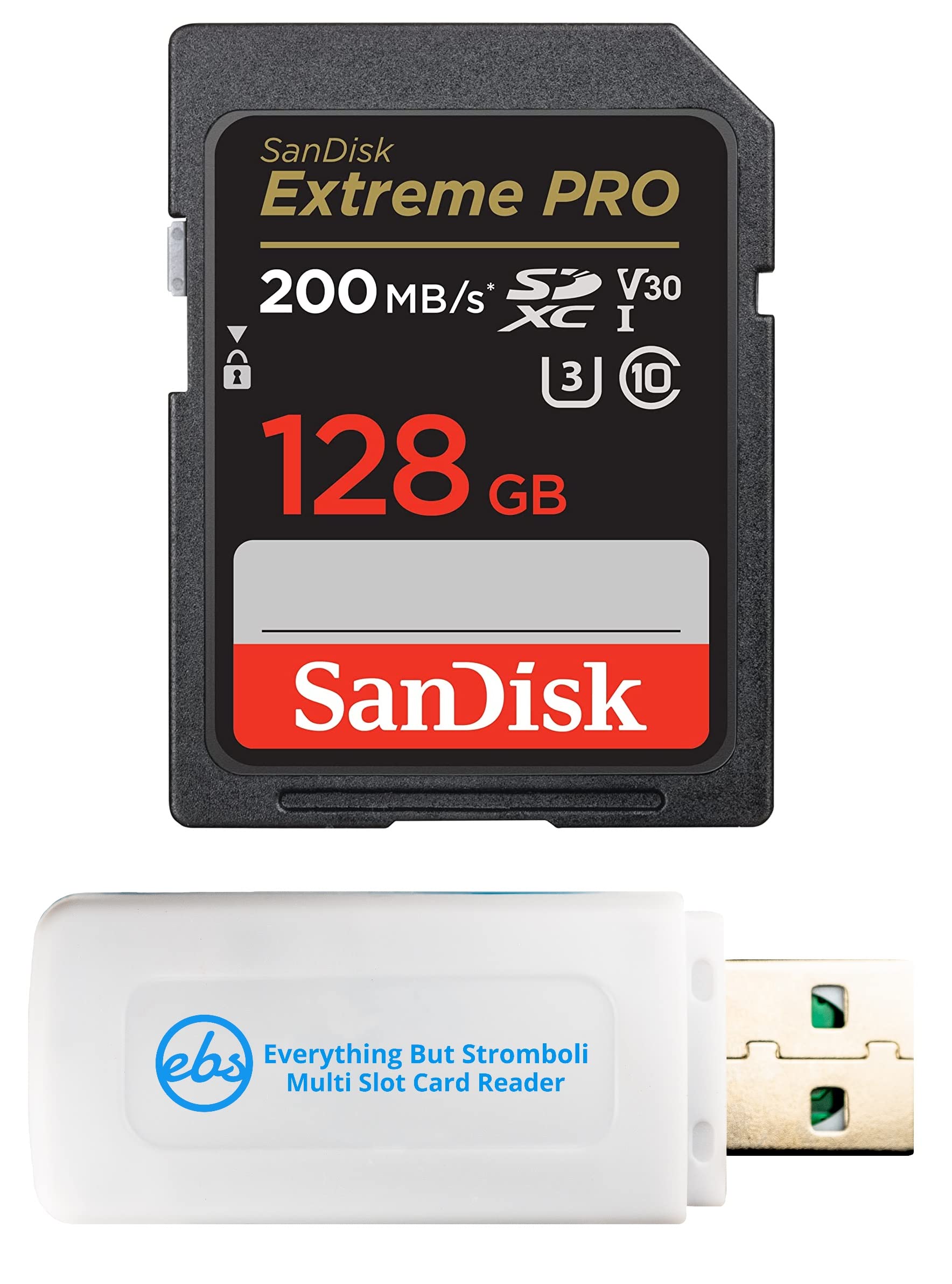 Sandisk Extreme Pro 128Gb Uhs I Sdxc Memory Card Works With Sony Mirrorless Camera Zv E1 (Sdsdxxd 128G Gn4In) U3 V30 4K Uhd Bund