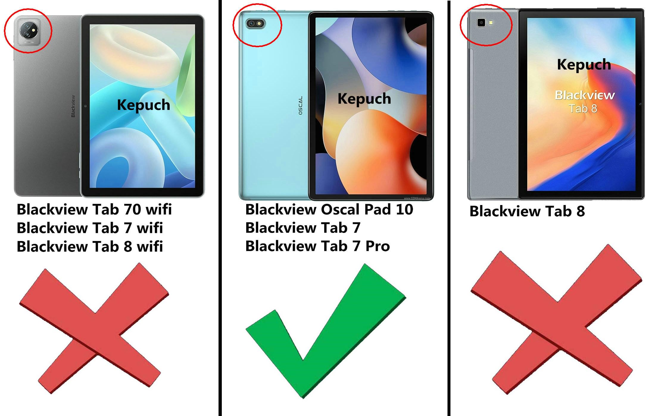 Kepuch Custer Case For Blackview Oscal Pad 10,Ultra Thin Pu Leather Hard Shell Cover For Blackview Oscal Pad 10   Blue