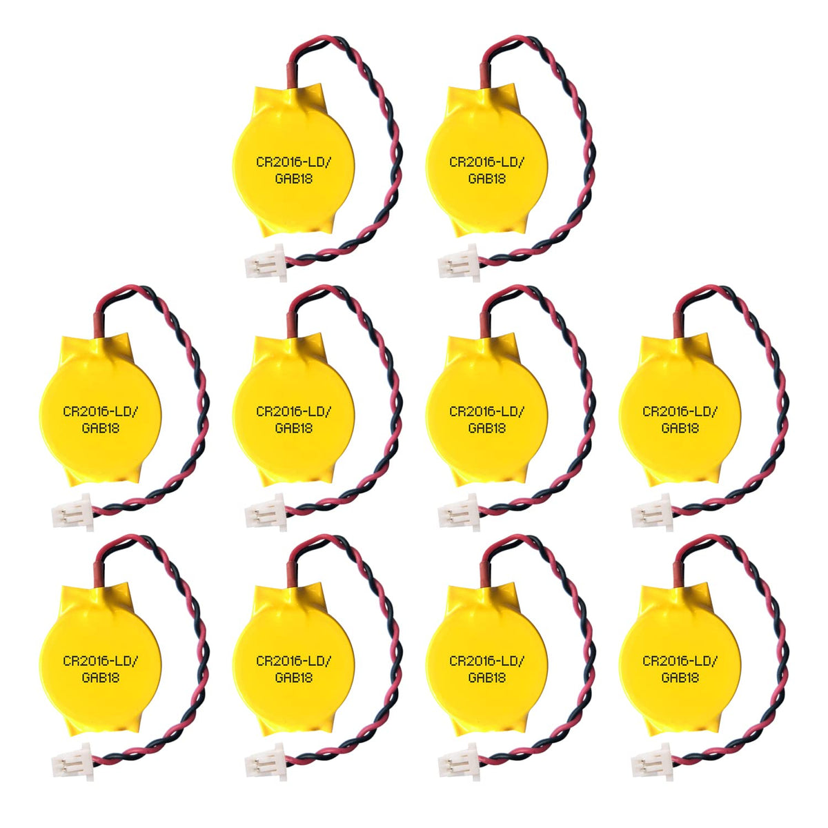 Eemb 10Pack 3V Cr2016 Cmos Battery With Wire Leads And Shr Connector Computer Replacement Battery For Ibm Lenovo Thinkpad X1 Car